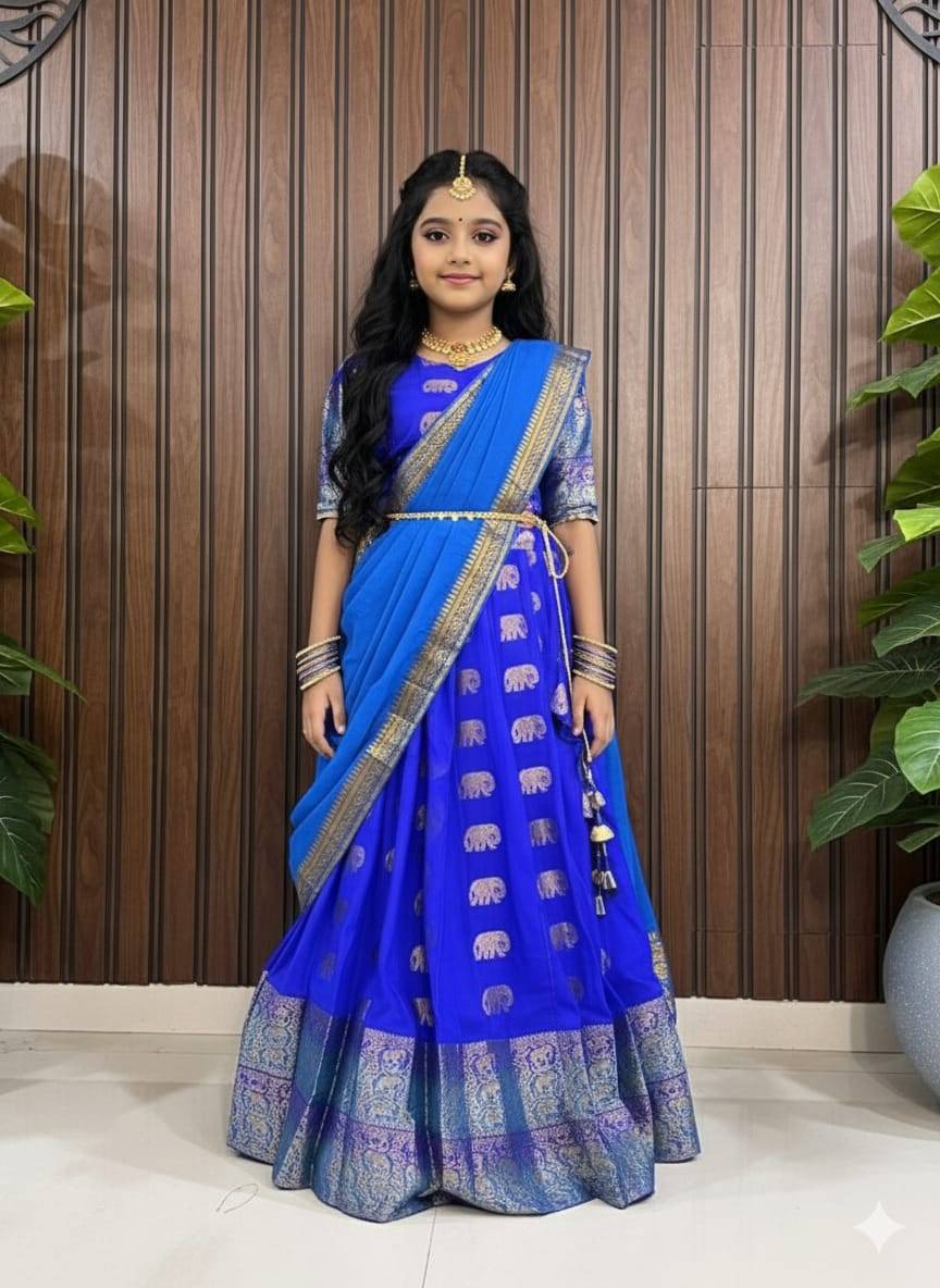 Pv-Kids Lehenga Vol-21 By Fashid Wholesale 01 To 05 Series Designer Beautiful Collection Occasional Wear & Party Wear Pure Heavy Silk Lehenga At Wholesale Price