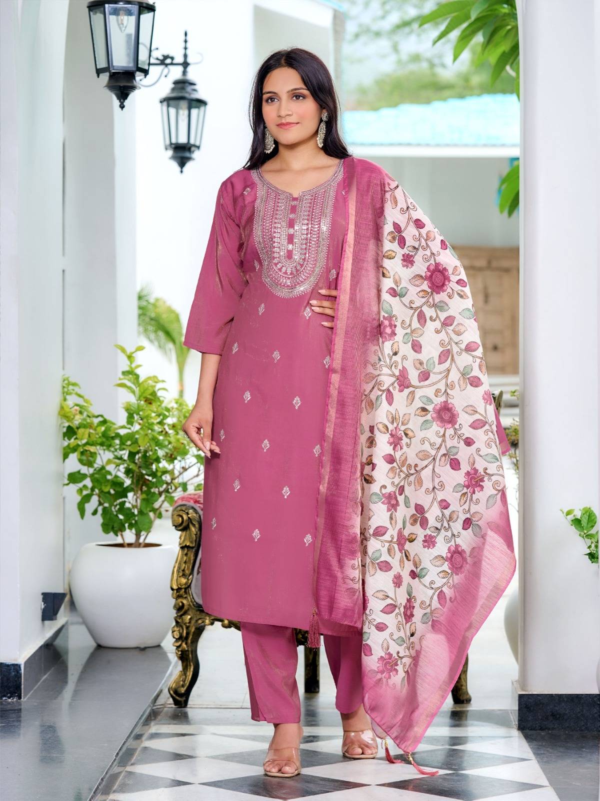 Krupa By Aanchi 1001 To 1004 Series Beautiful Suits Colorful Stylish Fancy Casual Wear & Ethnic Wear Roman Shimmer Dresses At Wholesale Price