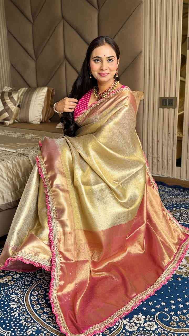 Vv-48 By Fashid Wholesale Indian Traditional Wear Collection Beautiful Stylish Fancy Colorful Party Wear & Occasional Wear Soft Tissue Silk Sarees At Wholesale Price