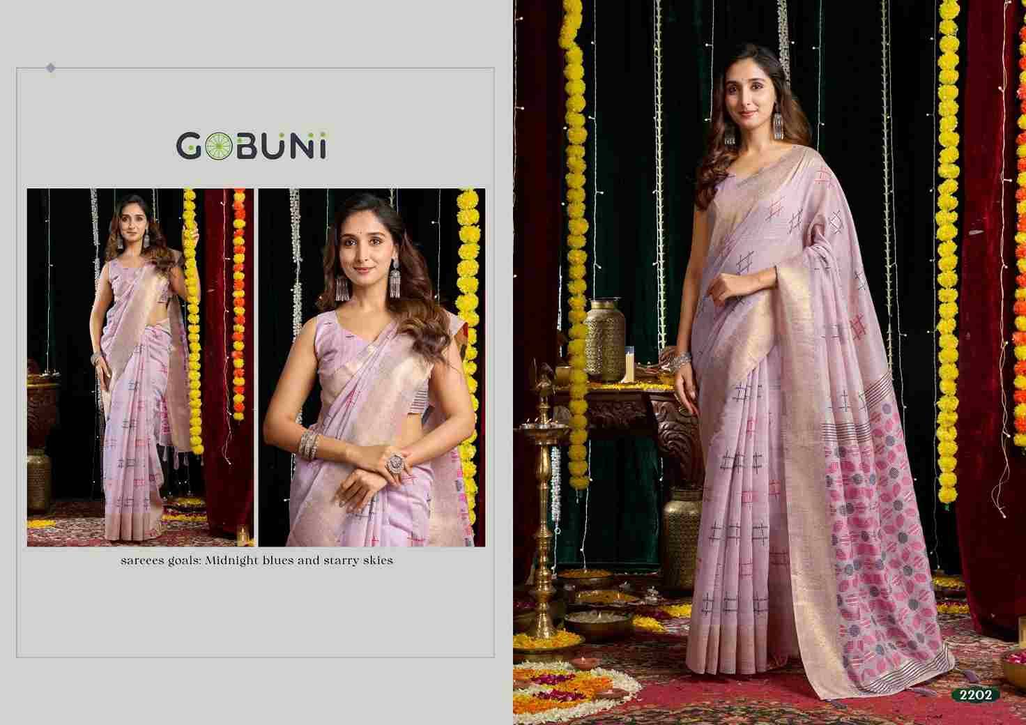 Shikha By Gobuni 2201 To 2205 Series Indian Traditional Wear Collection Beautiful Stylish Fancy Colorful Party Wear & Occasional Wear Soft Cotton Sarees At Wholesale Price