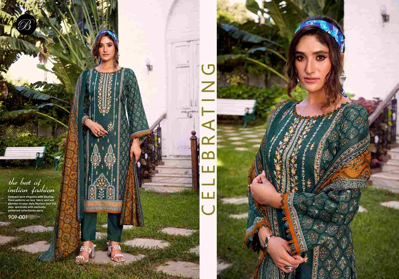 Bin Saeed Vol-9 By Belliza 909-001 To 909-006 Series Beautiful Stylish Festive Suits Fancy Colorful Casual Wear & Ethnic Wear & Ready To Wear Pure Cotton Digital Print Dresses At Wholesale Price