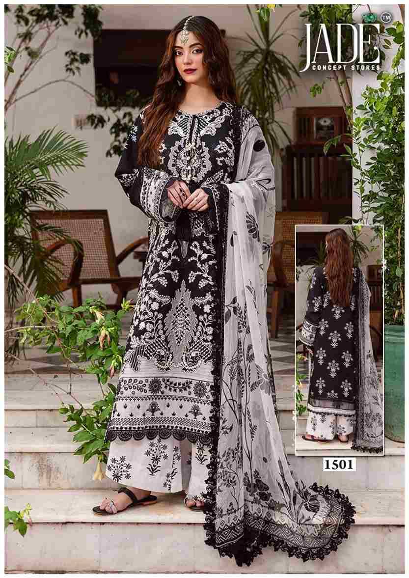 Bin Saeed Vol-15 By Jade 1501 To 1506 Series Beautiful Festive Suits Stylish Fancy Colorful Casual Wear & Ethnic Wear Pure Lawn Cotton Print Dresses At Wholesale Price