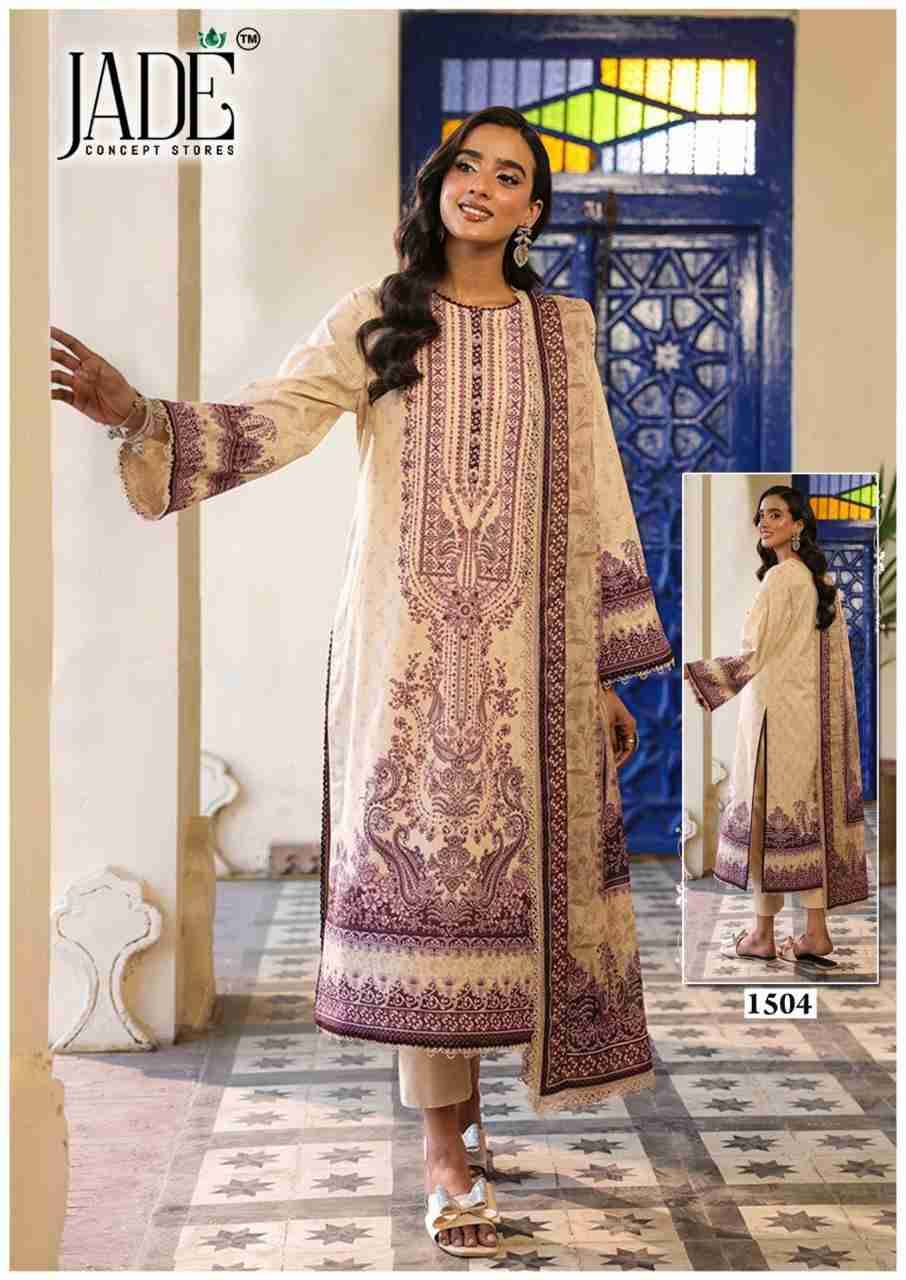 Bin Saeed Vol-15 By Jade 1501 To 1506 Series Beautiful Festive Suits Stylish Fancy Colorful Casual Wear & Ethnic Wear Pure Lawn Cotton Print Dresses At Wholesale Price