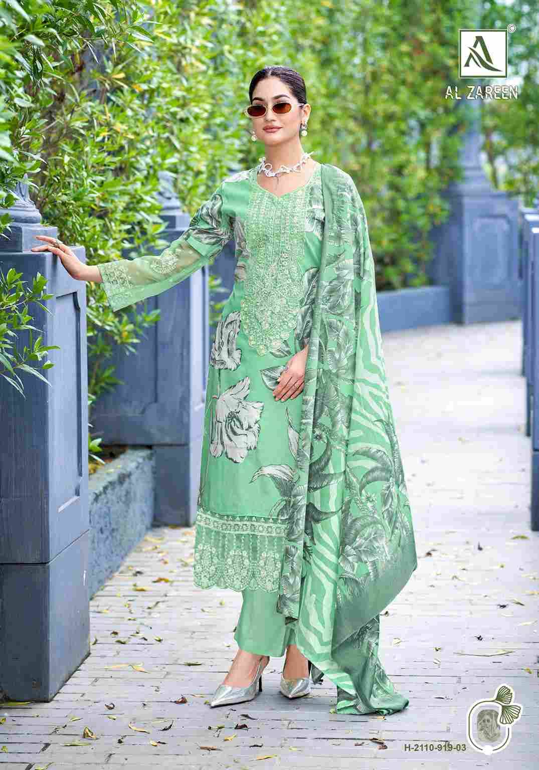 Al Zareen By Alok Suit 2110-919-01 To 2110-919-06 Series Beautiful Festive Suits Stylish Fancy Colorful Casual Wear & Ethnic Wear Pure Cambric Cotton Print Dresses At Wholesale Price