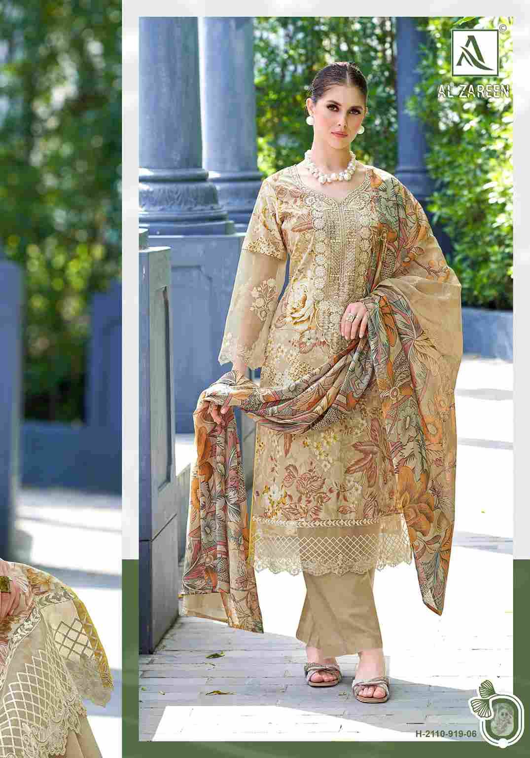 Al Zareen By Alok Suit 2110-919-01 To 2110-919-06 Series Beautiful Festive Suits Stylish Fancy Colorful Casual Wear & Ethnic Wear Pure Cambric Cotton Print Dresses At Wholesale Price