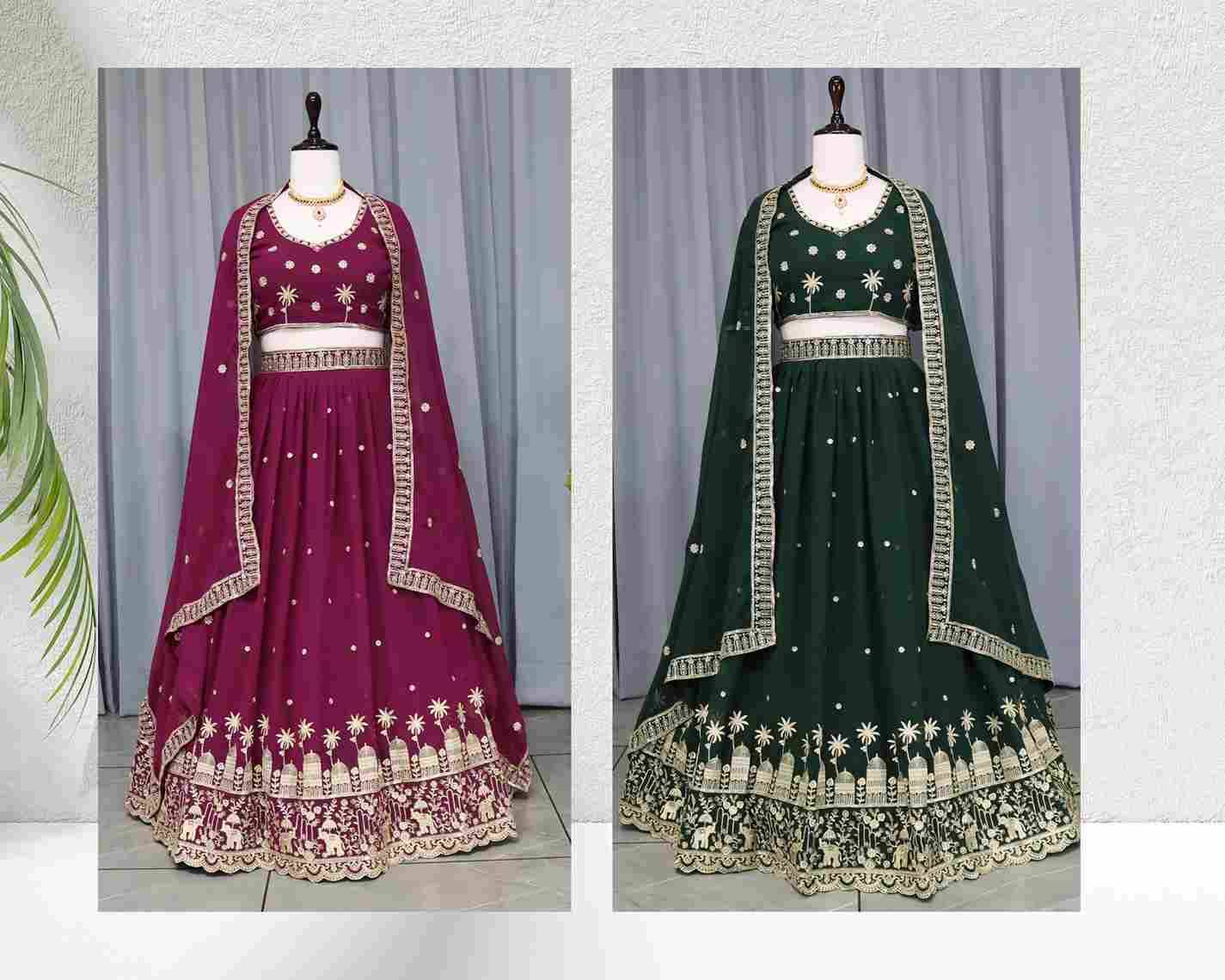 Gr-9023 Vol-2 By Fashid Wholesale 01 To 02 Series Navratri Wear Collection Beautiful Stylish Colorful Fancy Party Wear & Occasional Wear Heavy Georgette Lehengas At Wholesale Price