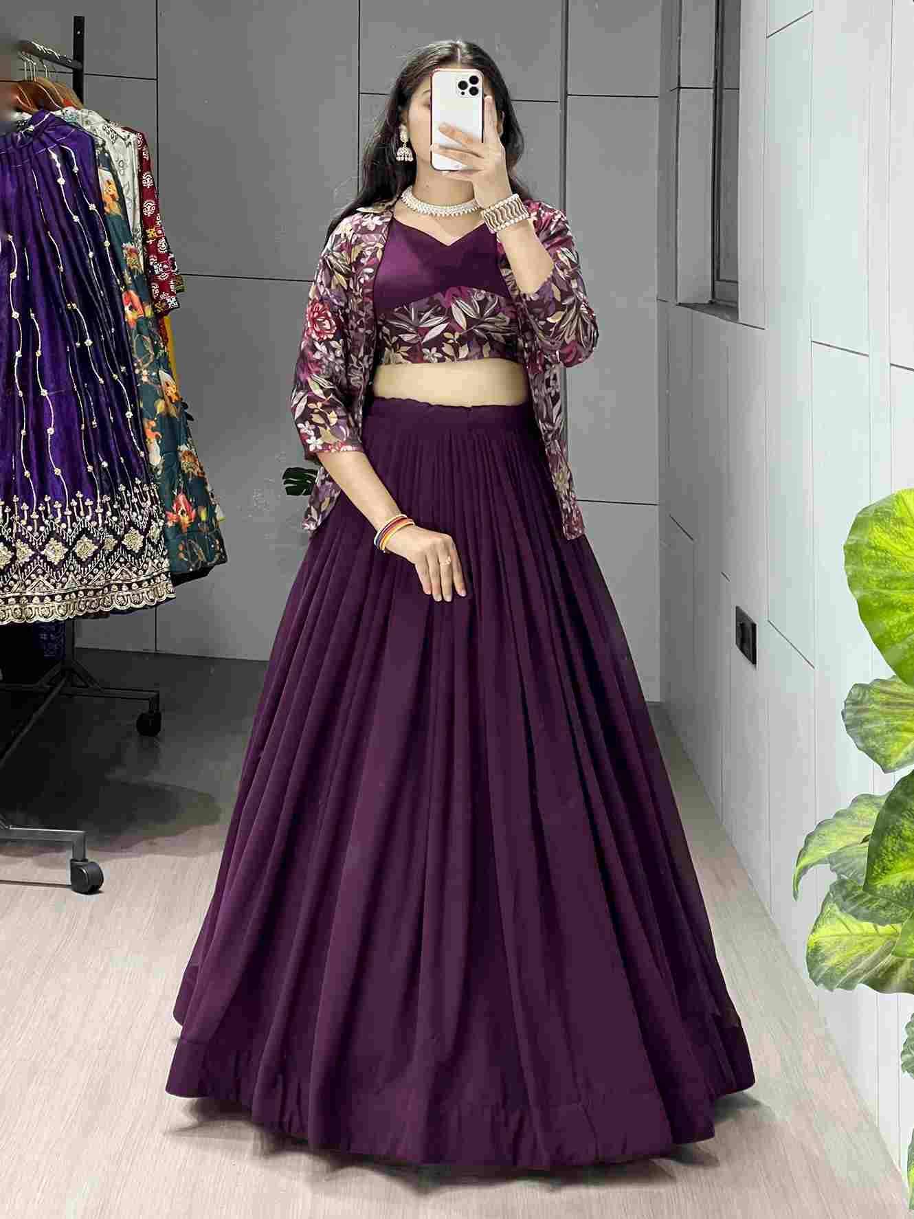 Gr-8210 By Fashid Wholesale 01 To 02 Series Navratri Wear Collection Beautiful Stylish Colorful Fancy Party Wear & Occasional Wear Heavy Georgette Lehengas At Wholesale Price