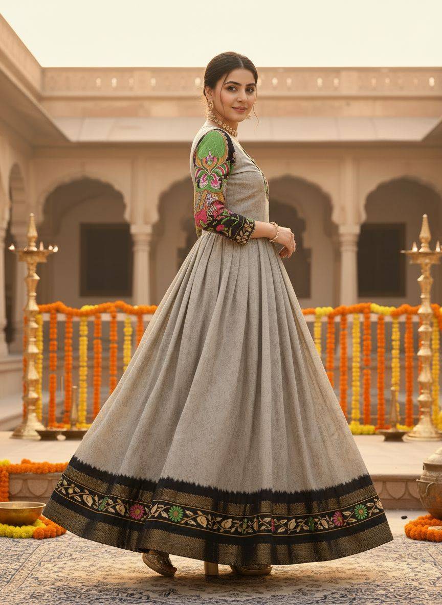 Gr-8219 By Fashid Wholesale Designer Stylish Fancy Colorful Beautiful Party Wear & Ethnic Wear Collection Soft Silk Gown At Wholesale Price