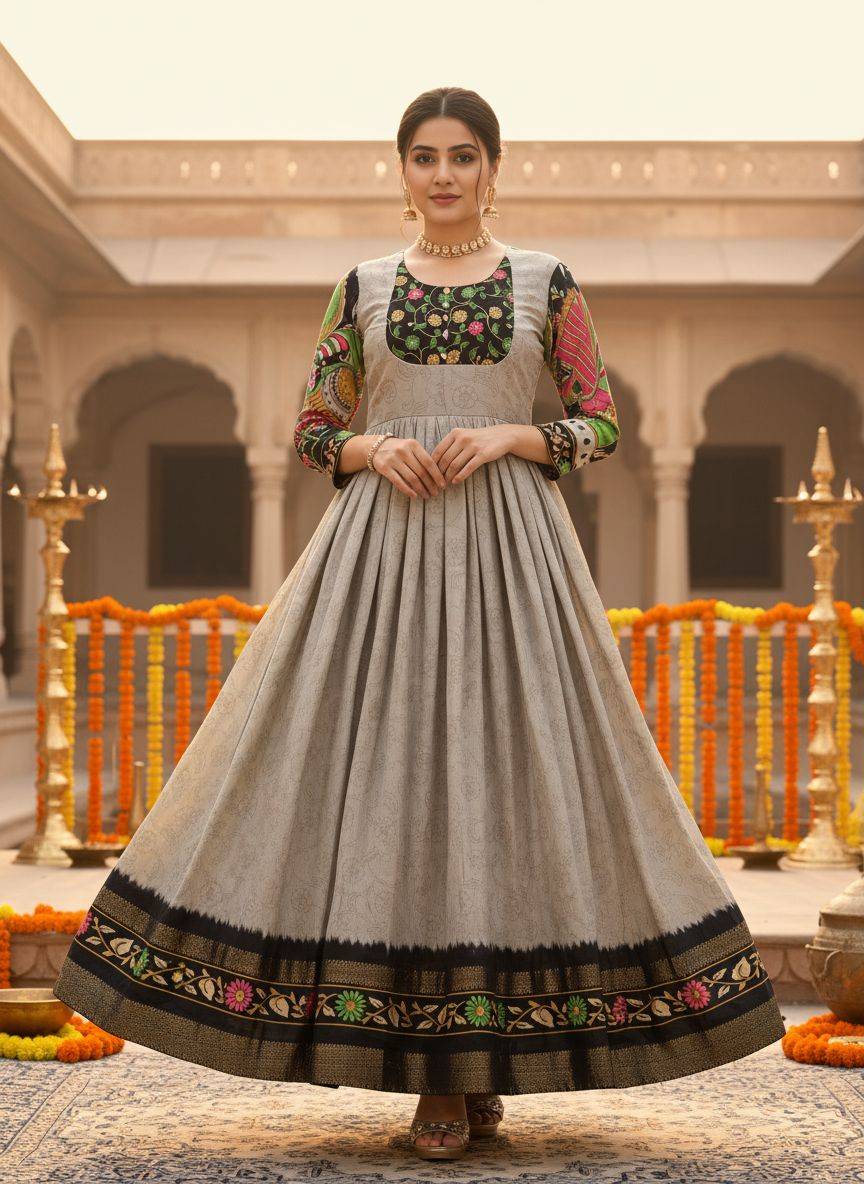 Gr-8219 By Fashid Wholesale Designer Stylish Fancy Colorful Beautiful Party Wear & Ethnic Wear Collection Soft Silk Gown At Wholesale Price