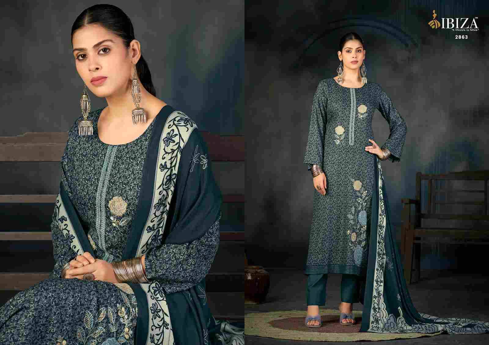 Virasat By Ibiza 2861 To 2864 Series Beautiful Festive Suits Colorful Stylish Fancy Casual Wear & Ethnic Wear Pure Viscose Pashmina Dresses At Wholesale Price