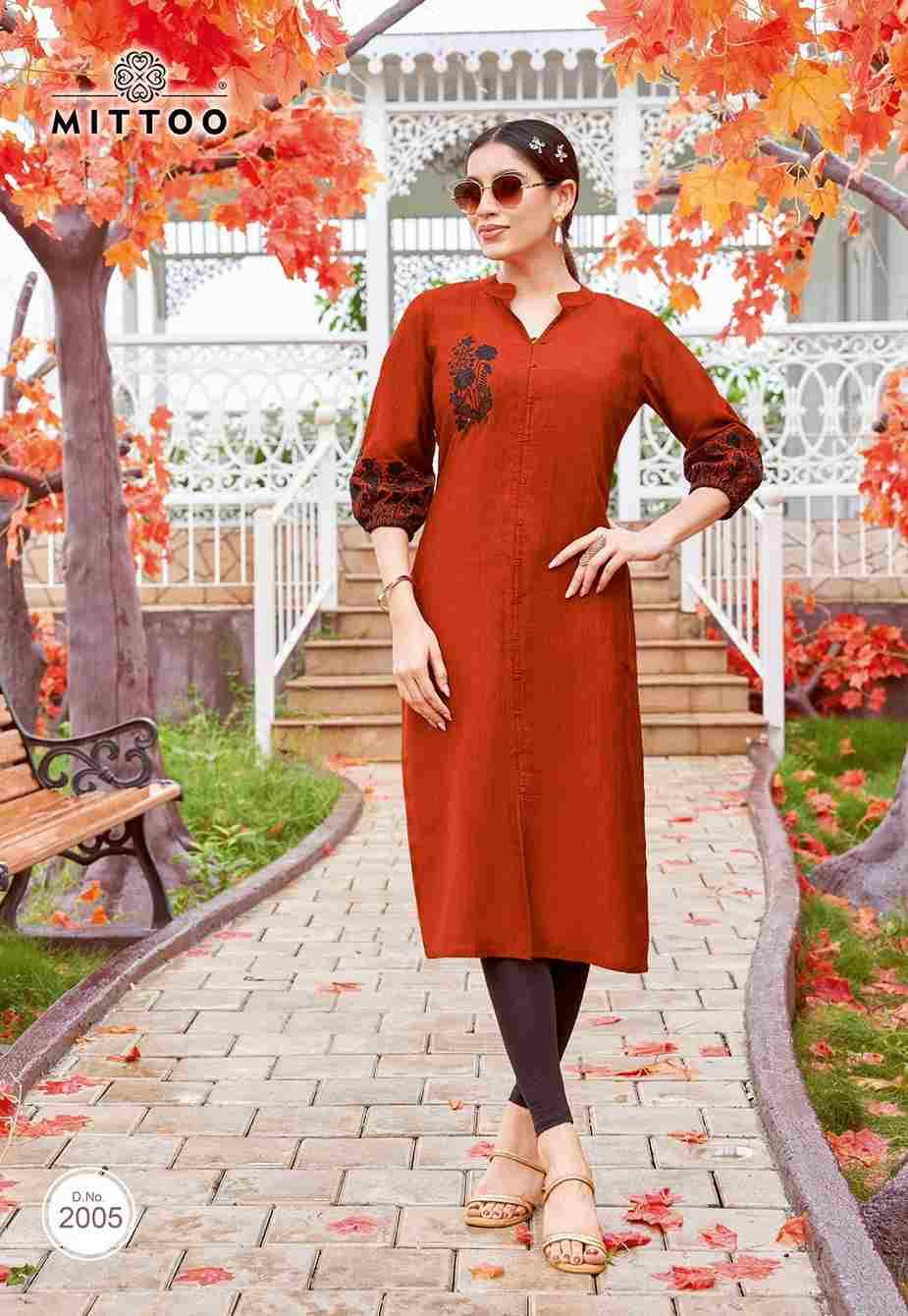 Meher By Mittoo 2001 To 2006 Series Designer Stylish Fancy Colorful Beautiful Party Wear & Ethnic Wear Collection Rayon Foil Kurtis At Wholesale Price