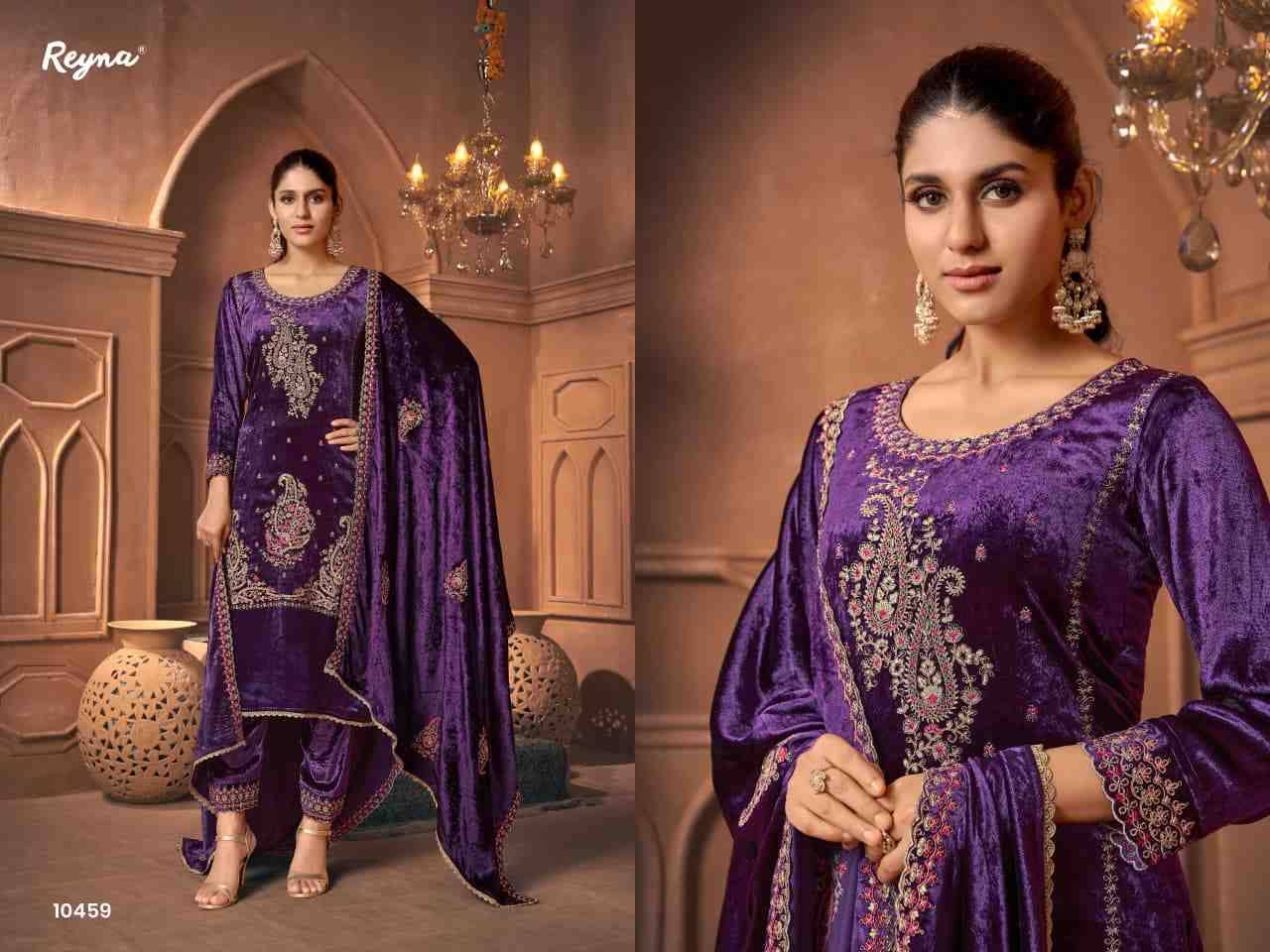 Elisha By Reyna 10458 To 10461 Series Beautiful Festive Suits Colorful Stylish Fancy Casual Wear & Ethnic Wear Pure Viscose Velvet Dresses At Wholesale Price
