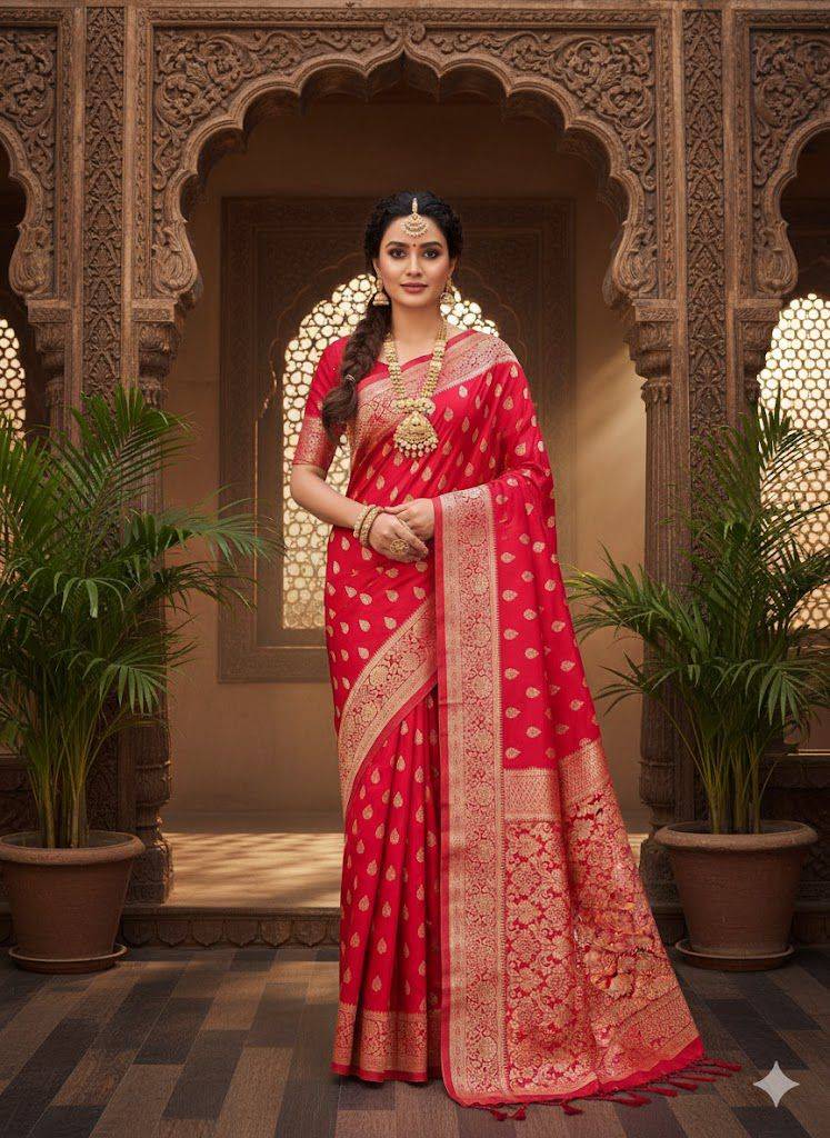 Lc-889 By Fashid Wholesale 01 To 07 Series Indian Traditional Wear Collection Beautiful Stylish Fancy Colorful Party Wear & Occasional Wear Lichi Silk Sarees At Wholesale Price