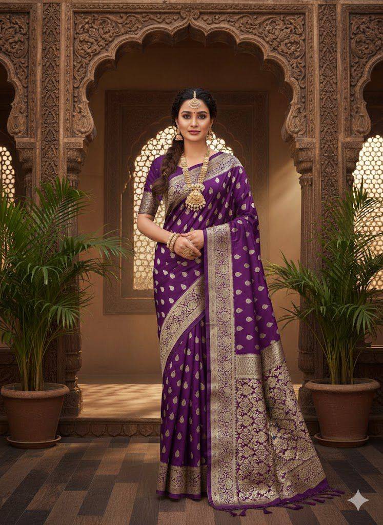 Lc-889 By Fashid Wholesale 01 To 07 Series Indian Traditional Wear Collection Beautiful Stylish Fancy Colorful Party Wear & Occasional Wear Lichi Silk Sarees At Wholesale Price