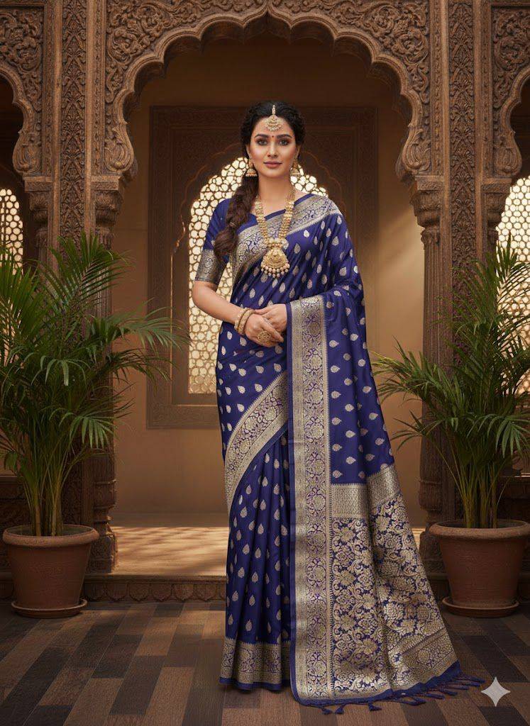 Lc-889 By Fashid Wholesale 01 To 07 Series Indian Traditional Wear Collection Beautiful Stylish Fancy Colorful Party Wear & Occasional Wear Lichi Silk Sarees At Wholesale Price