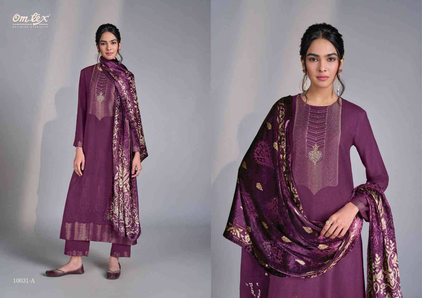 Jimena By Om Tex 10031-A To 10031-D Series Beautiful Festive Suits Colorful Stylish Fancy Casual Wear & Ethnic Wear Pure Pashmina Jacquard Dresses At Wholesale Price