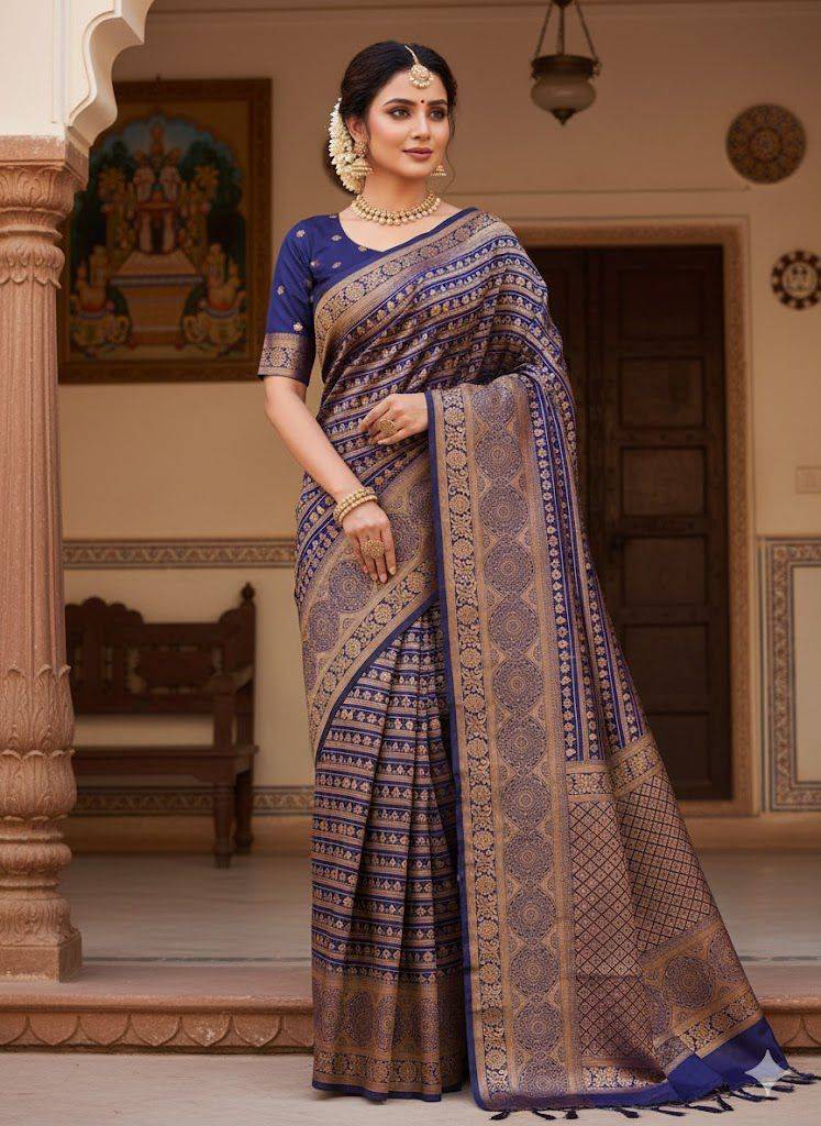 Lc-920 By Fashid Wholesale 01 To 04 Series Indian Traditional Wear Collection Beautiful Stylish Fancy Colorful Party Wear & Occasional Wear Lichi Silk Sarees At Wholesale Price