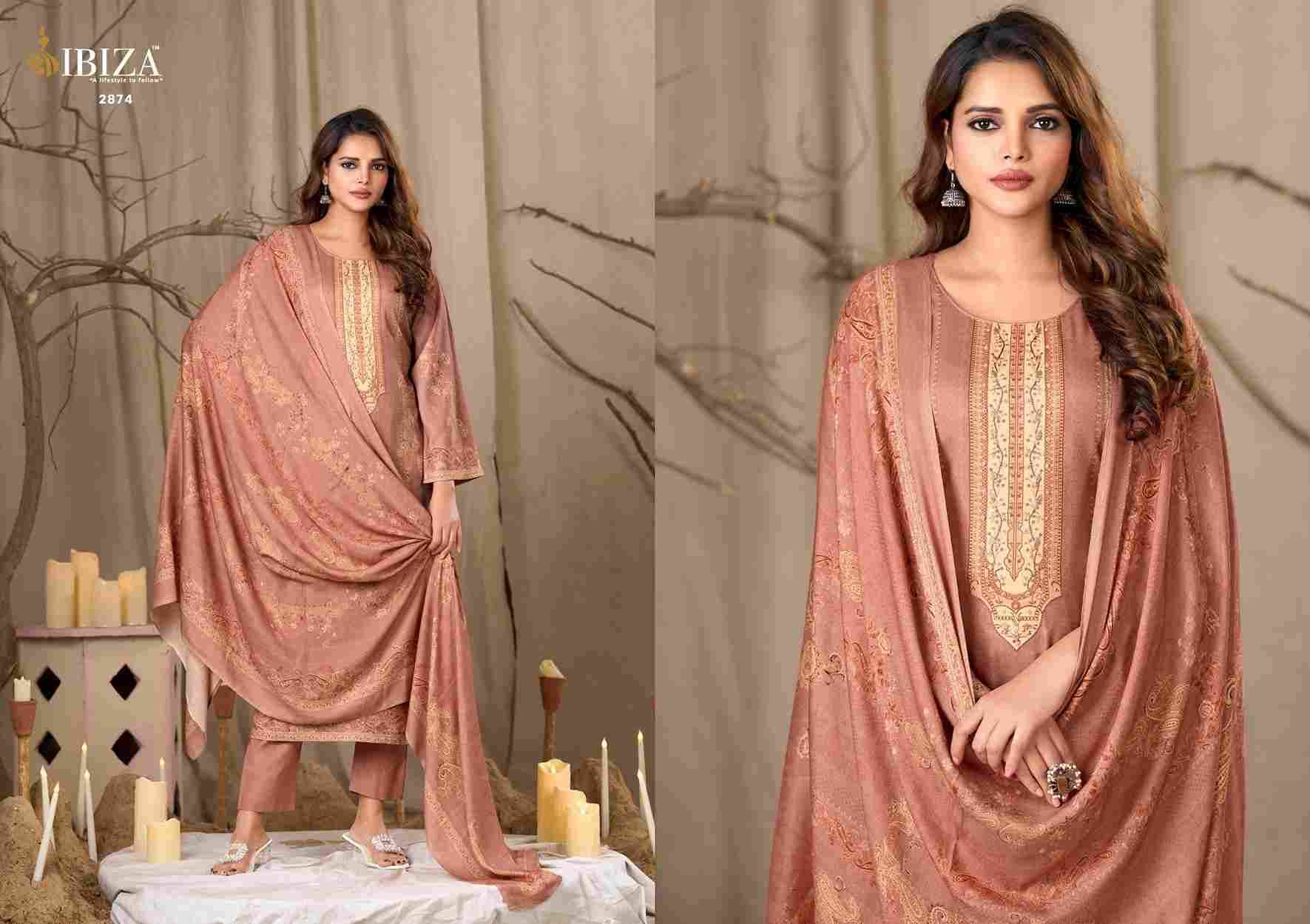 Ferragamo By Ibiza 2871 To 2874 Series Beautiful Festive Suits Colorful Stylish Fancy Casual Wear & Ethnic Wear Pure Viscose Pashmina Dresses At Wholesale Price
