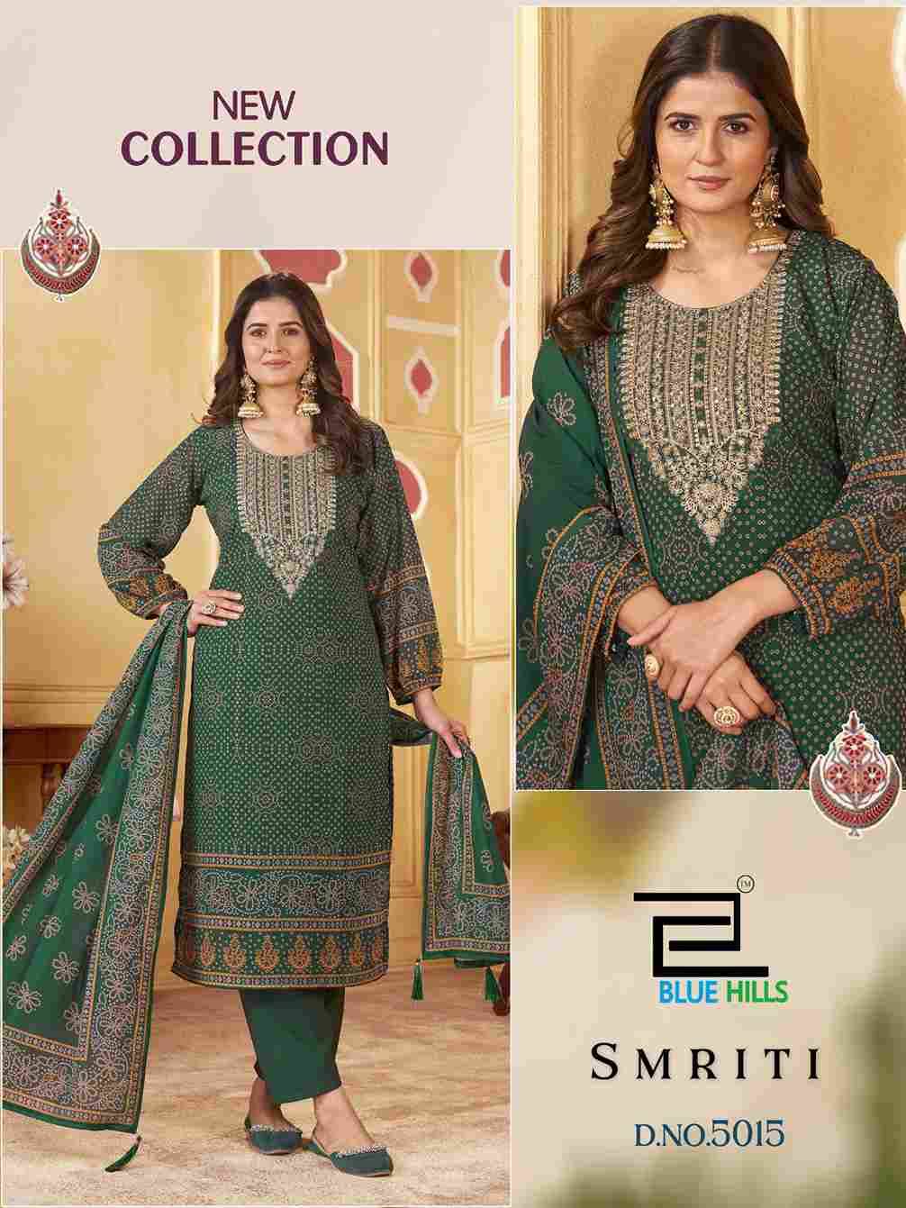 Smriti By Blue Hills 5014 To 5017 Series Beautiful Suits Stylish Fancy Colorful Party Wear & Occasional Wear Chiffon With Work Dresses At Wholesale Price