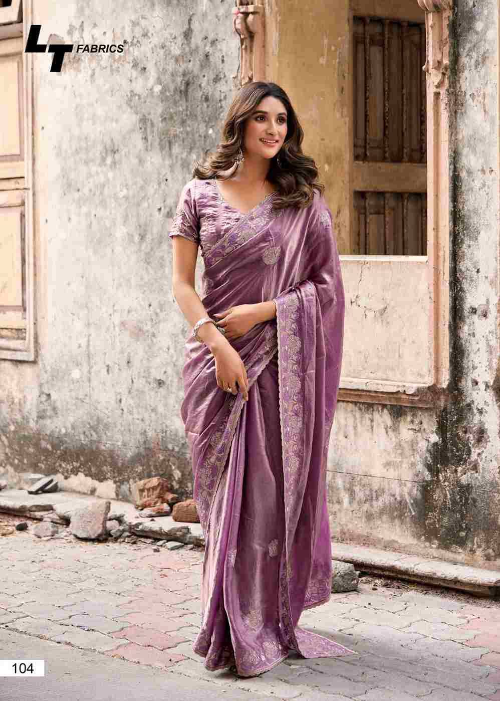 Aurika Vol-1 By Lt Fabrics 101 To 106 Series Indian Traditional Wear Collection Beautiful Stylish Fancy Colorful Party Wear & Occasional Wear Malai Silk Sarees At Wholesale Price