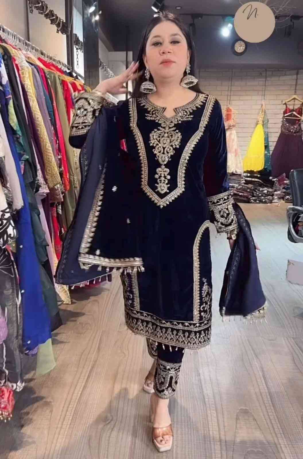 Sf-112 By Fashid Wholesale 01 To 06 Series Beautiful Suits Colorful Stylish Fancy Casual Wear & Ethnic Wear Heavy Pure Viscose Velvet Dresses At Wholesale Price
