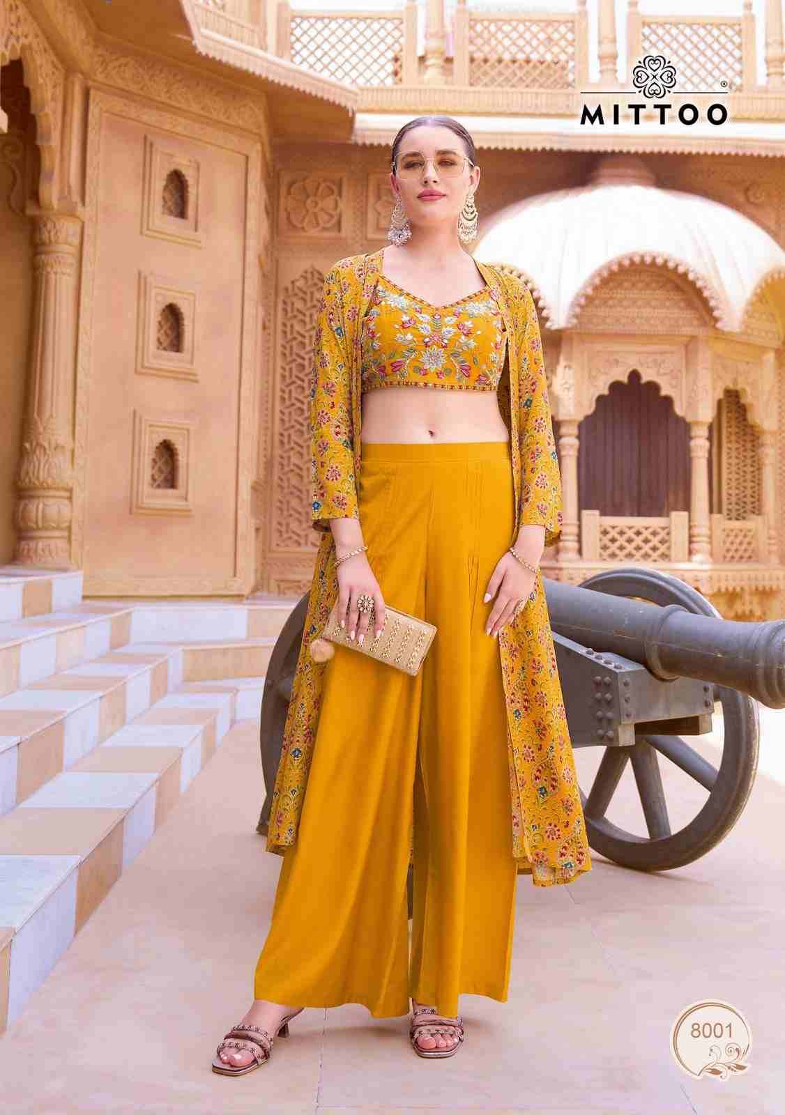 Zubeda By Mittoo 8001 To 8004 Series Designer Stylish Fancy Colorful Beautiful Party Wear & Ethnic Wear Collection Roman Silk Tops With Bottom And Jacket At Wholesale Price