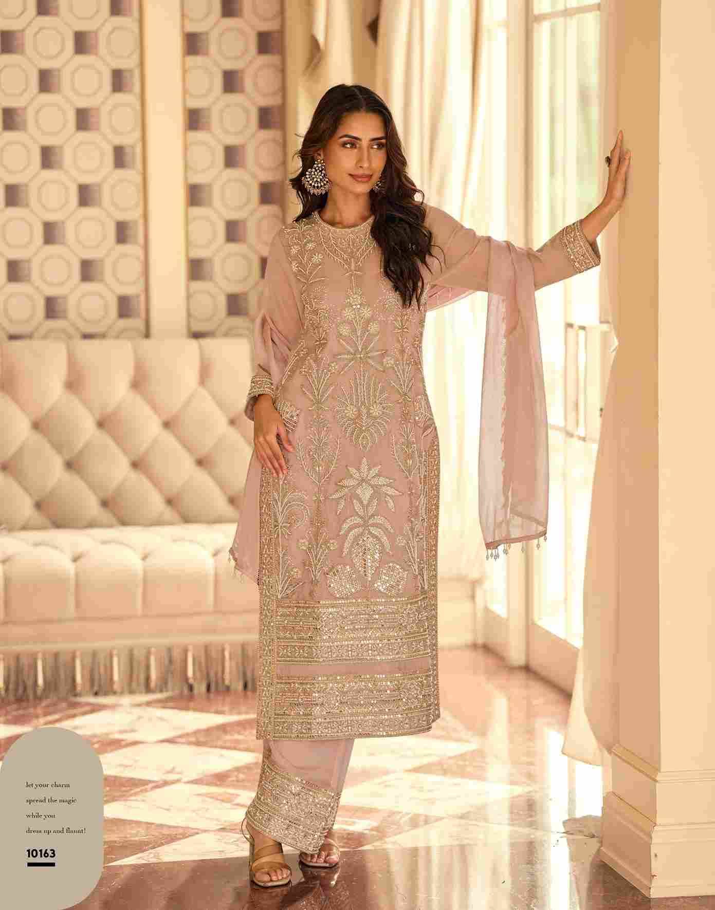 Rishta By Sayuri 10163 To 10165 Series Beautiful Festive Suits Colorful Stylish Fancy Casual Wear & Ethnic Wear Premium Georgette Dresses At Wholesale Price