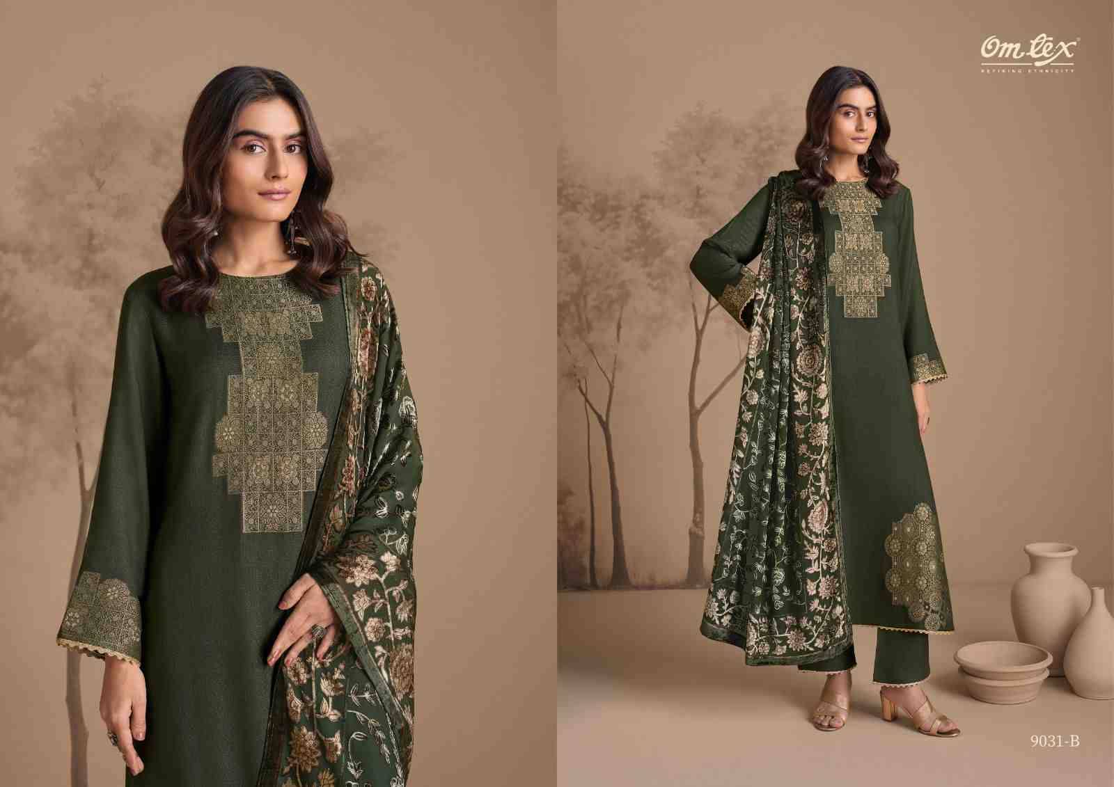 Soraya By Om Tex 9031-A To 9031-D Series Beautiful Festive Suits Colorful Stylish Fancy Casual Wear & Ethnic Wear Pure Pashmina Jacquard Dresses At Wholesale Price