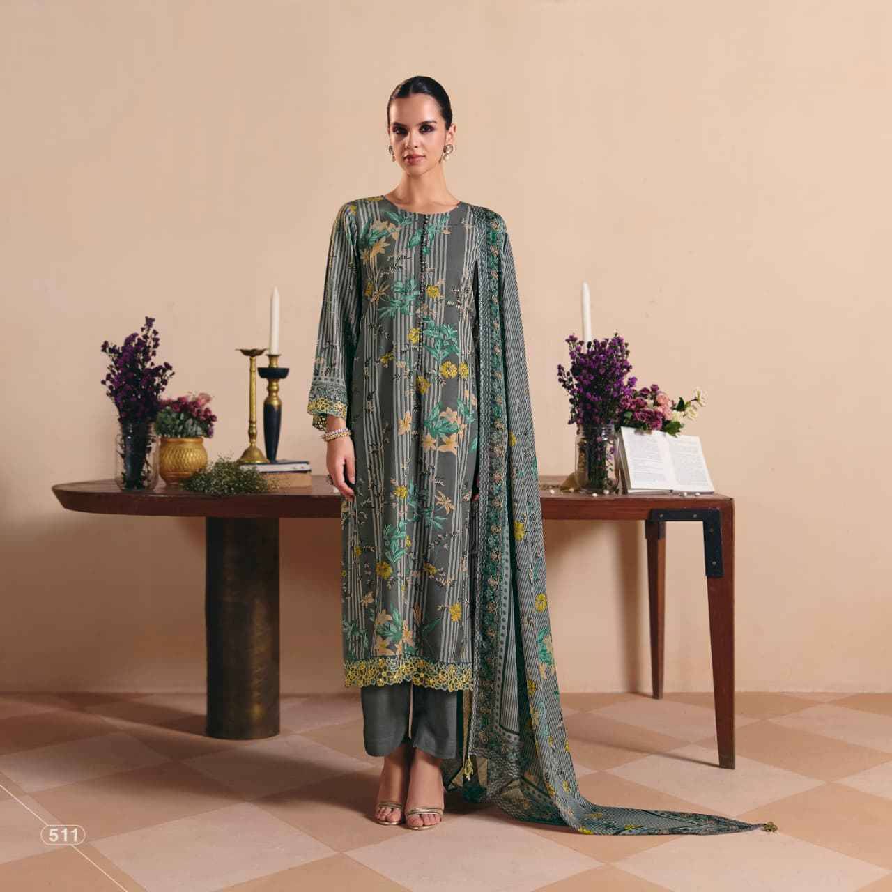 Seher By Sohni 511 To 514 Series Beautiful Suits Colorful Stylish Fancy Casual Wear & Ethnic Wear Pure Muslin Dresses At Wholesale Price