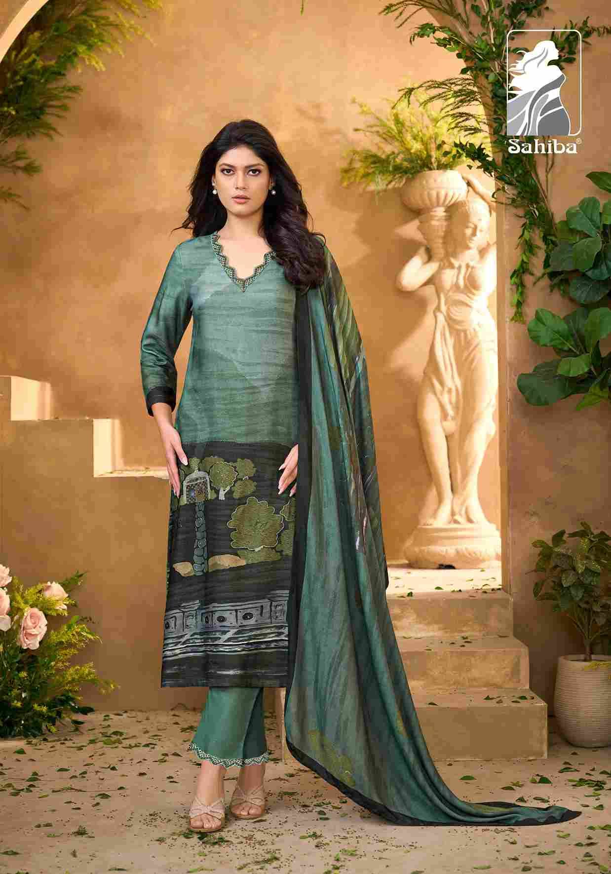 Winter Vibes By Sahiba Fabrics Beautiful Festive Suits Colorful Stylish Fancy Casual Wear & Ethnic Wear Pure Pashmina Print Dresses At Wholesale Price