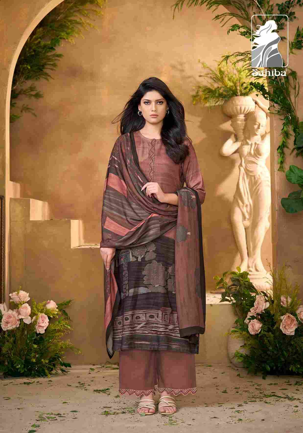 Winter Vibes By Sahiba Fabrics Beautiful Festive Suits Colorful Stylish Fancy Casual Wear & Ethnic Wear Pure Pashmina Print Dresses At Wholesale Price