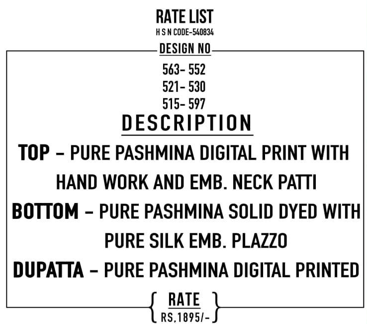 Winter Vibes By Sahiba Fabrics Beautiful Festive Suits Colorful Stylish Fancy Casual Wear & Ethnic Wear Pure Pashmina Print Dresses At Wholesale Price