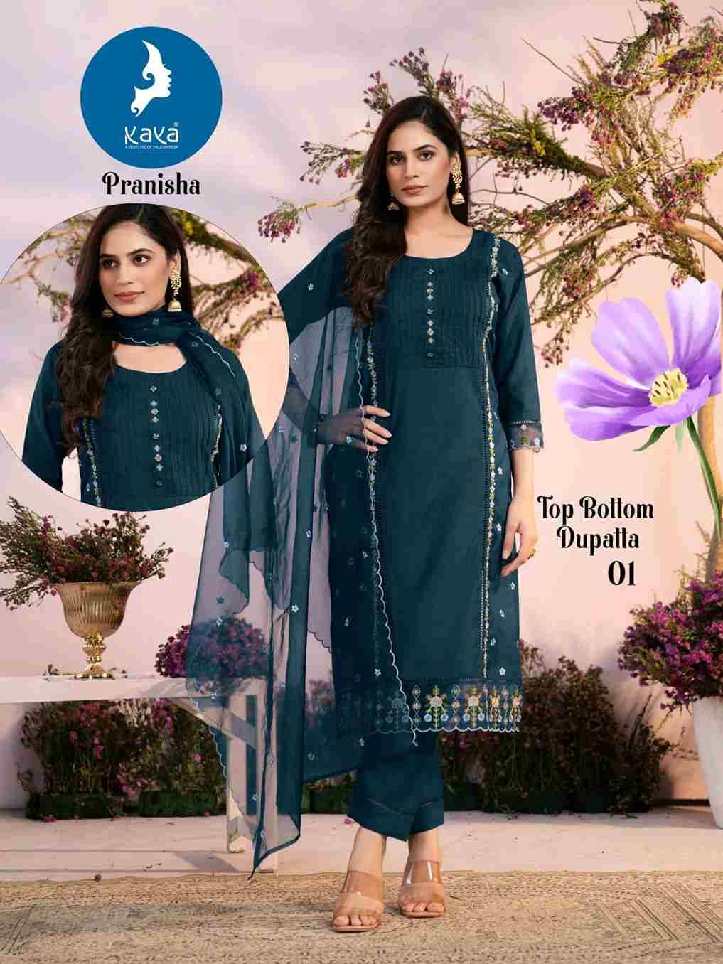 Pranisha By Kaya 01 To 06 Series Designer Festive Suits Beautiful Stylish Fancy Colorful Party Wear & Occasional Wear Vertican Dresses At Wholesale Price