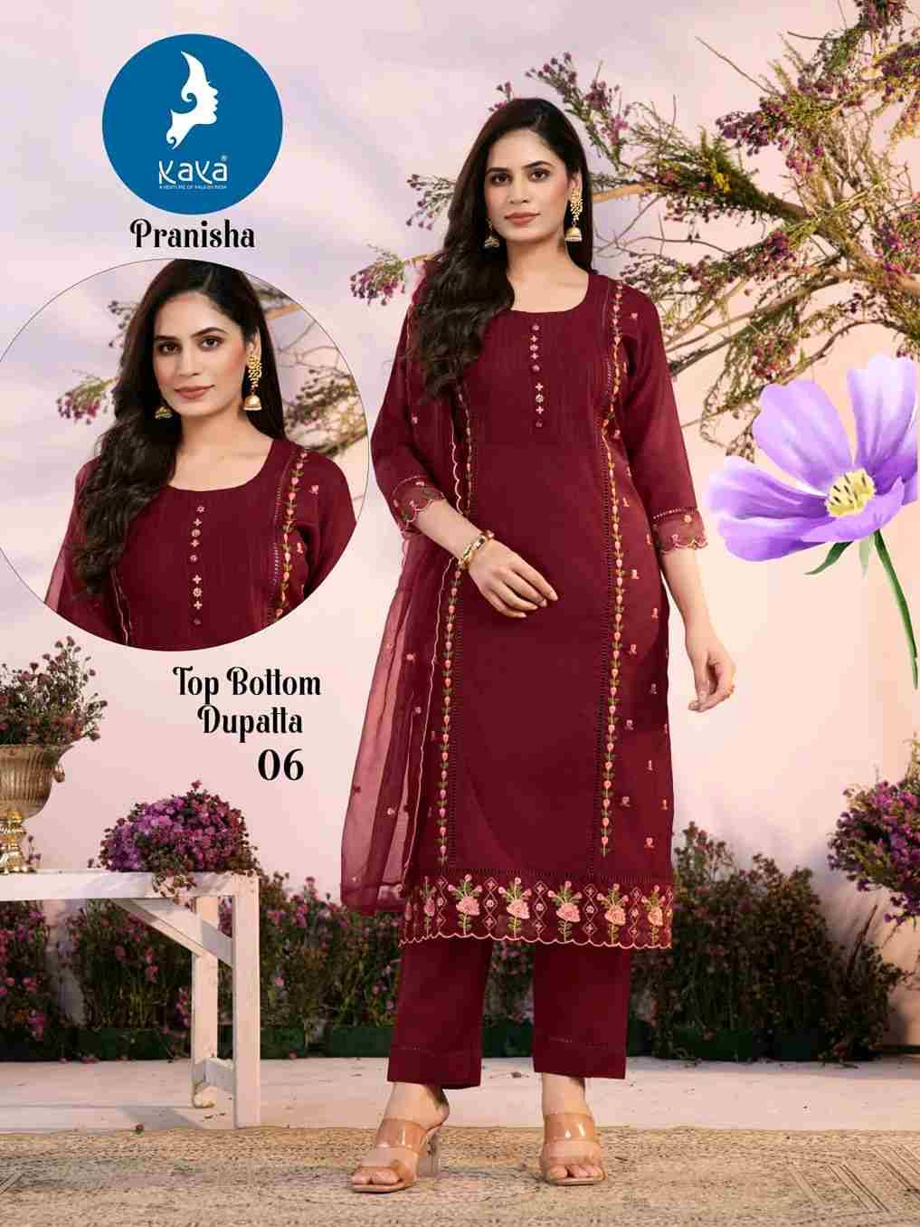 Pranisha By Kaya 01 To 06 Series Designer Festive Suits Beautiful Stylish Fancy Colorful Party Wear & Occasional Wear Vertican Dresses At Wholesale Price