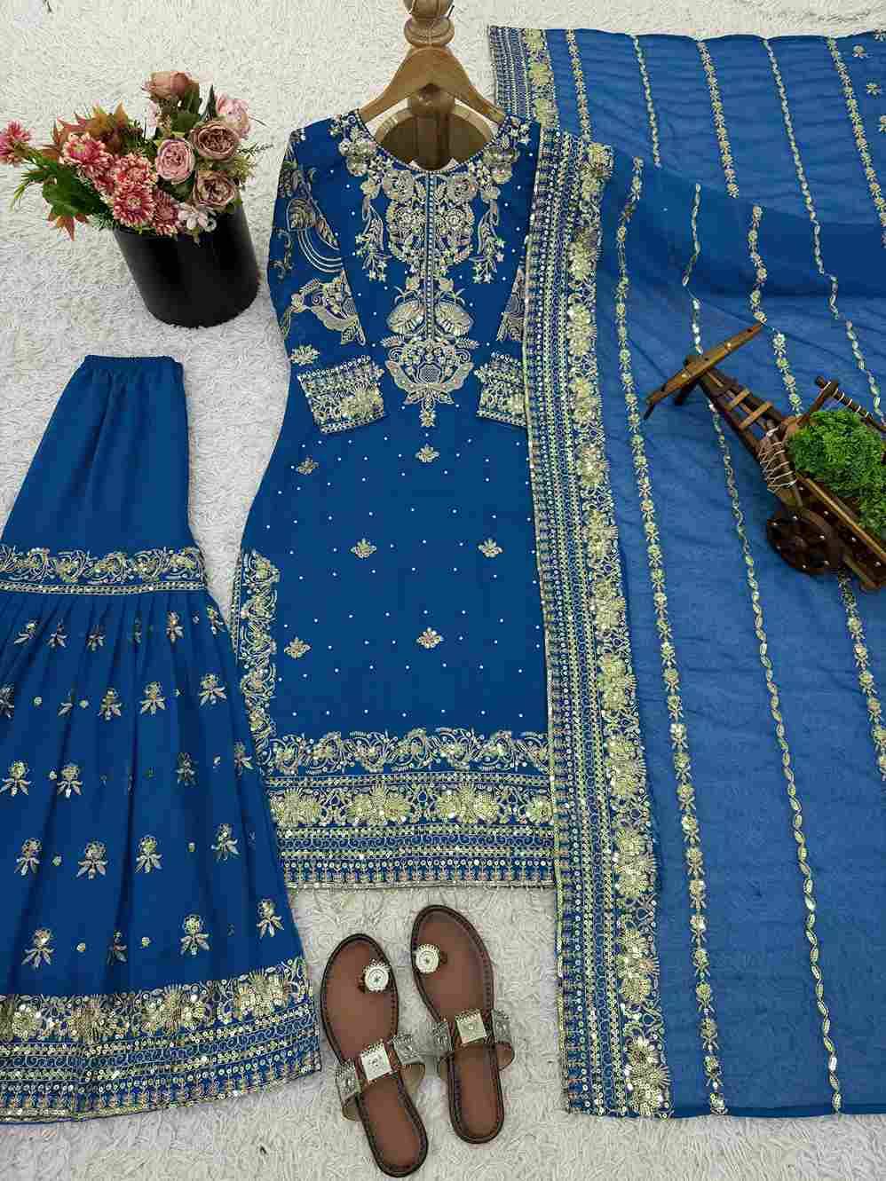 Sf-1118 By Fashid Wholesale Beautiful Suits Colorful Stylish Fancy Casual Wear & Ethnic Wear Heavy Faux Georgette Dresses At Wholesale Price