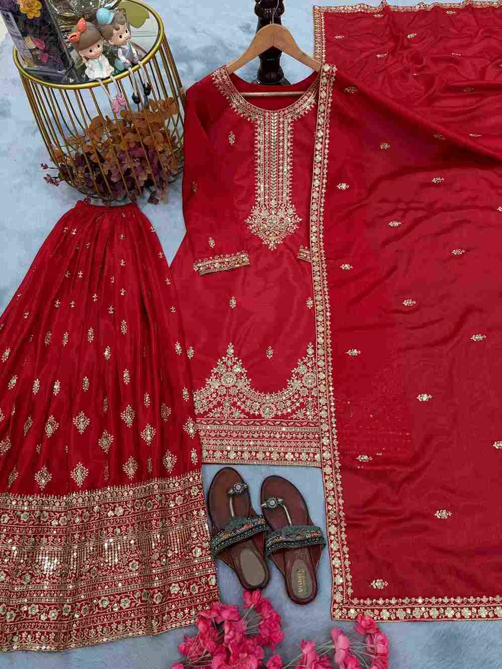 Sf-1120 By Fashid Wholesale Beautiful Suits Colorful Stylish Fancy Casual Wear & Ethnic Wear Pure Chinnon Silk Dresses At Wholesale Price
