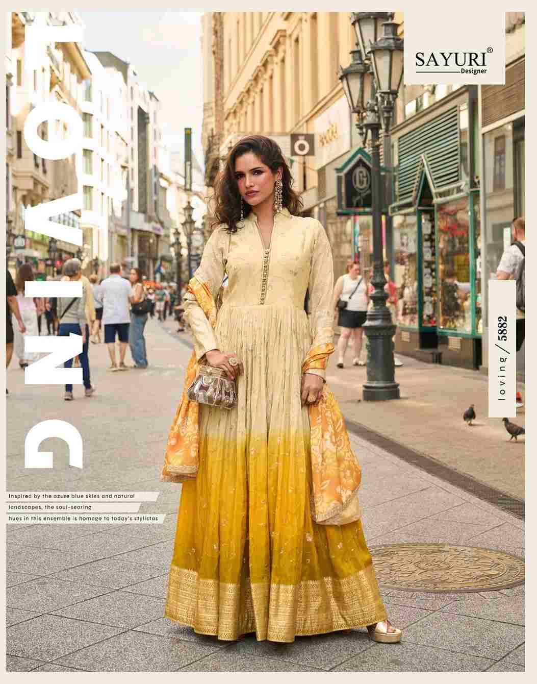 Noorjaha By Sayuri 5882 To 5884 Series Designer Stylish Fancy Colorful Beautiful Party Wear & Ethnic Wear Collection Premium Silk Gown With Dupatta At Wholesale Price