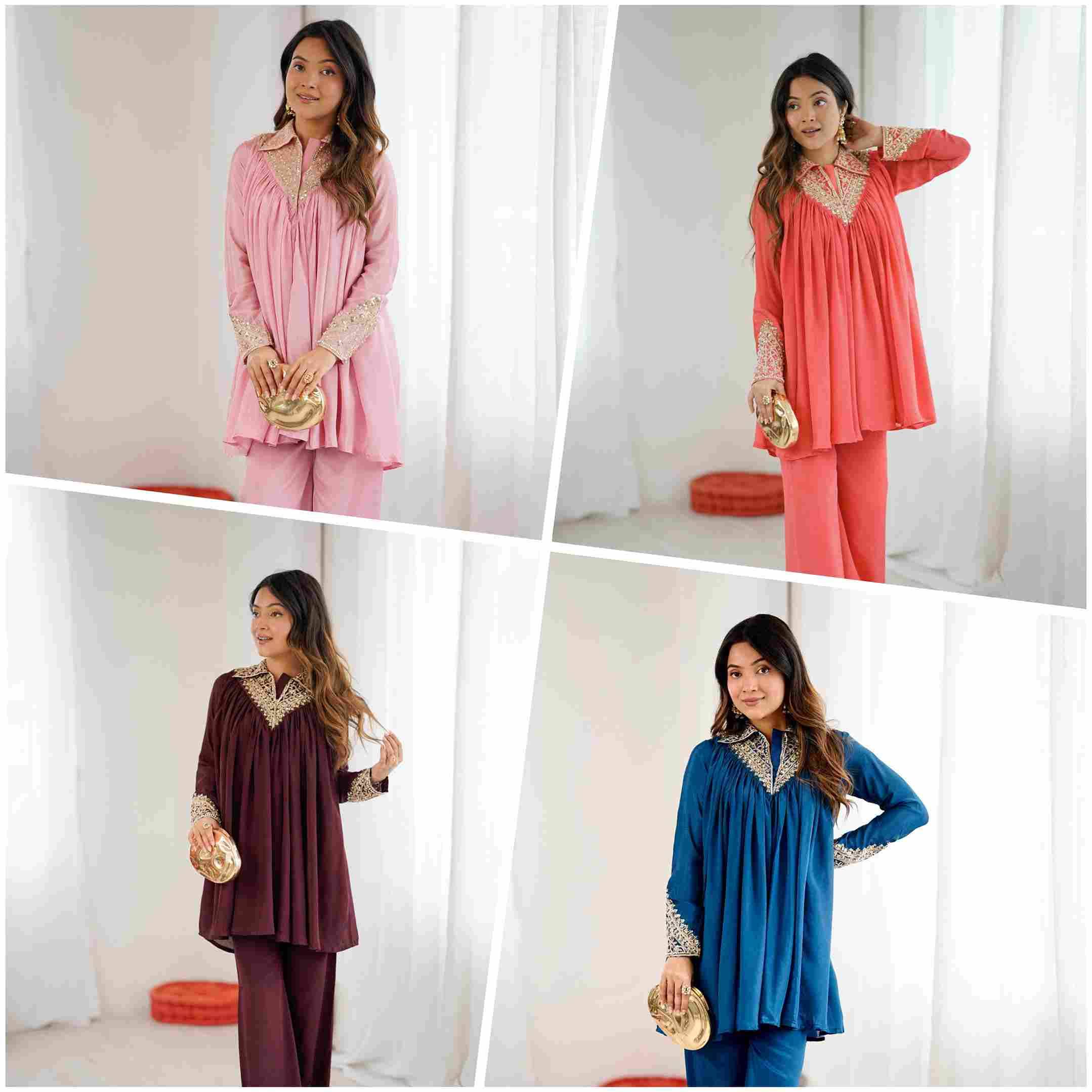 Sf-1122 By Fashid Wholesale 01 To 04 Series Beautiful Suits Colorful Stylish Fancy Casual Wear & Ethnic Wear Heavy Chinnon Dresses At Wholesale Price