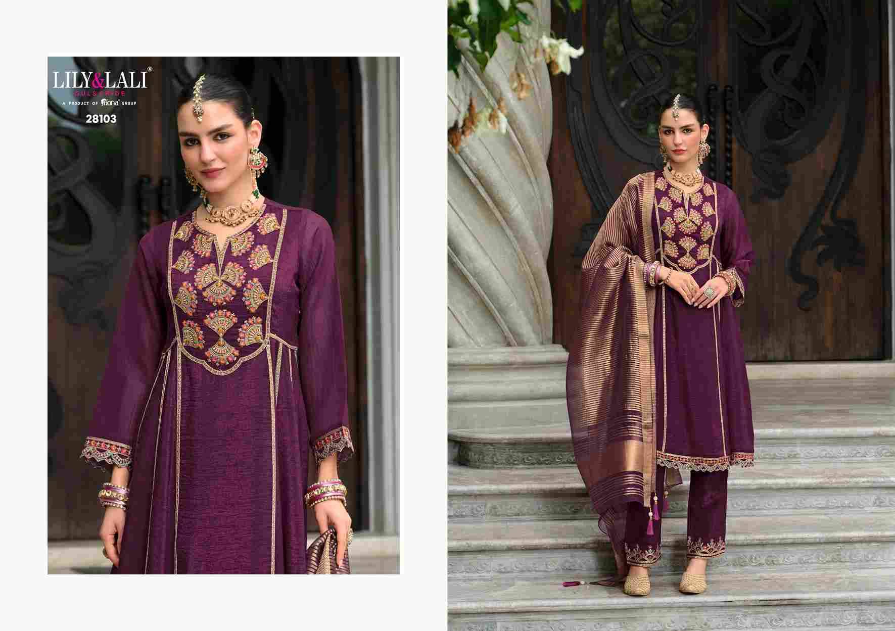 Karwa Anarkali 2025 By Lily And Lali 28101 To 28104 Series Beautiful Festive Suits Colorful Stylish Fancy Casual Wear & Ethnic Wear Silk Embroidered Dresses At Wholesale Price