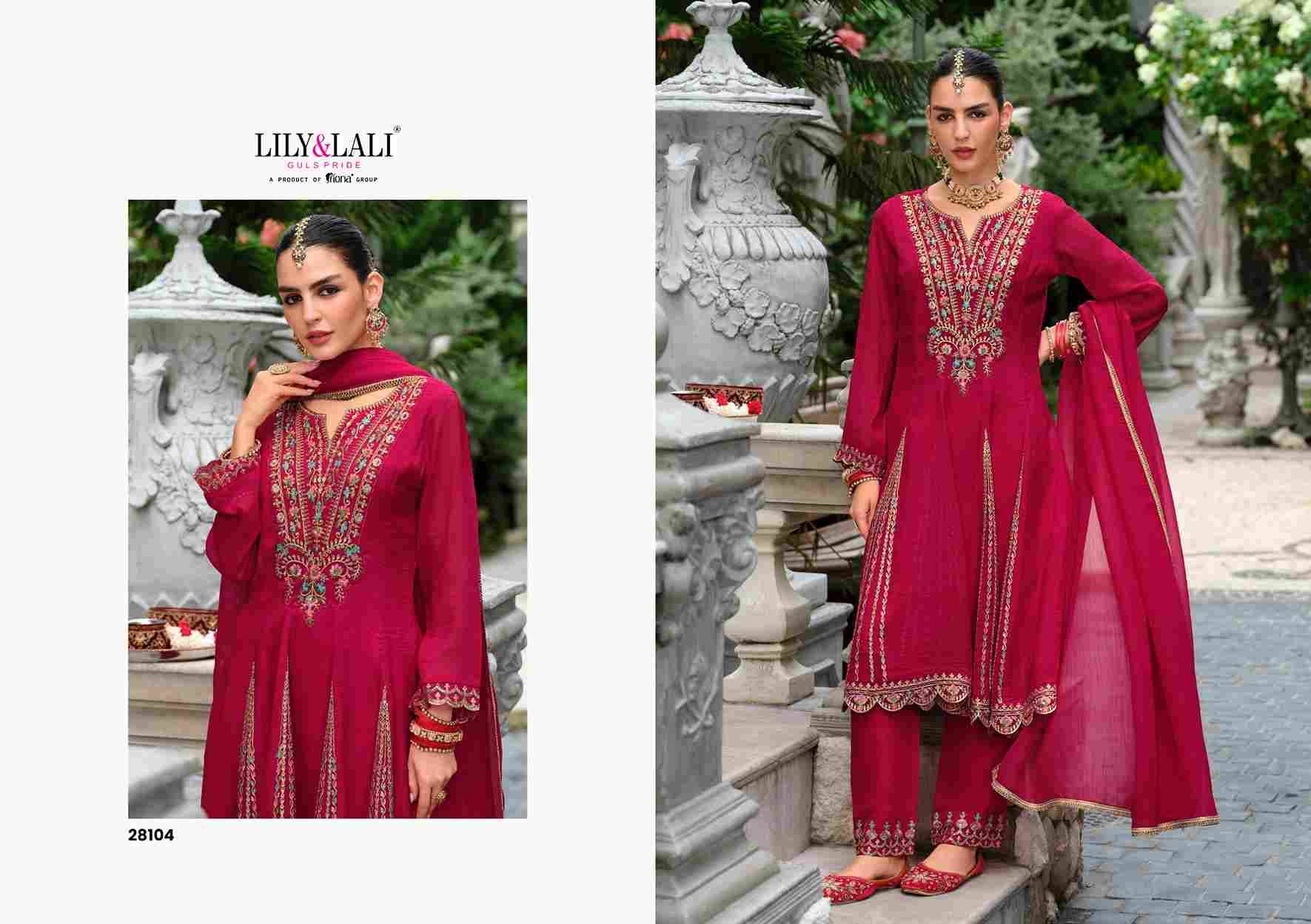 Karwa Anarkali 2025 By Lily And Lali 28101 To 28104 Series Beautiful Festive Suits Colorful Stylish Fancy Casual Wear & Ethnic Wear Silk Embroidered Dresses At Wholesale Price