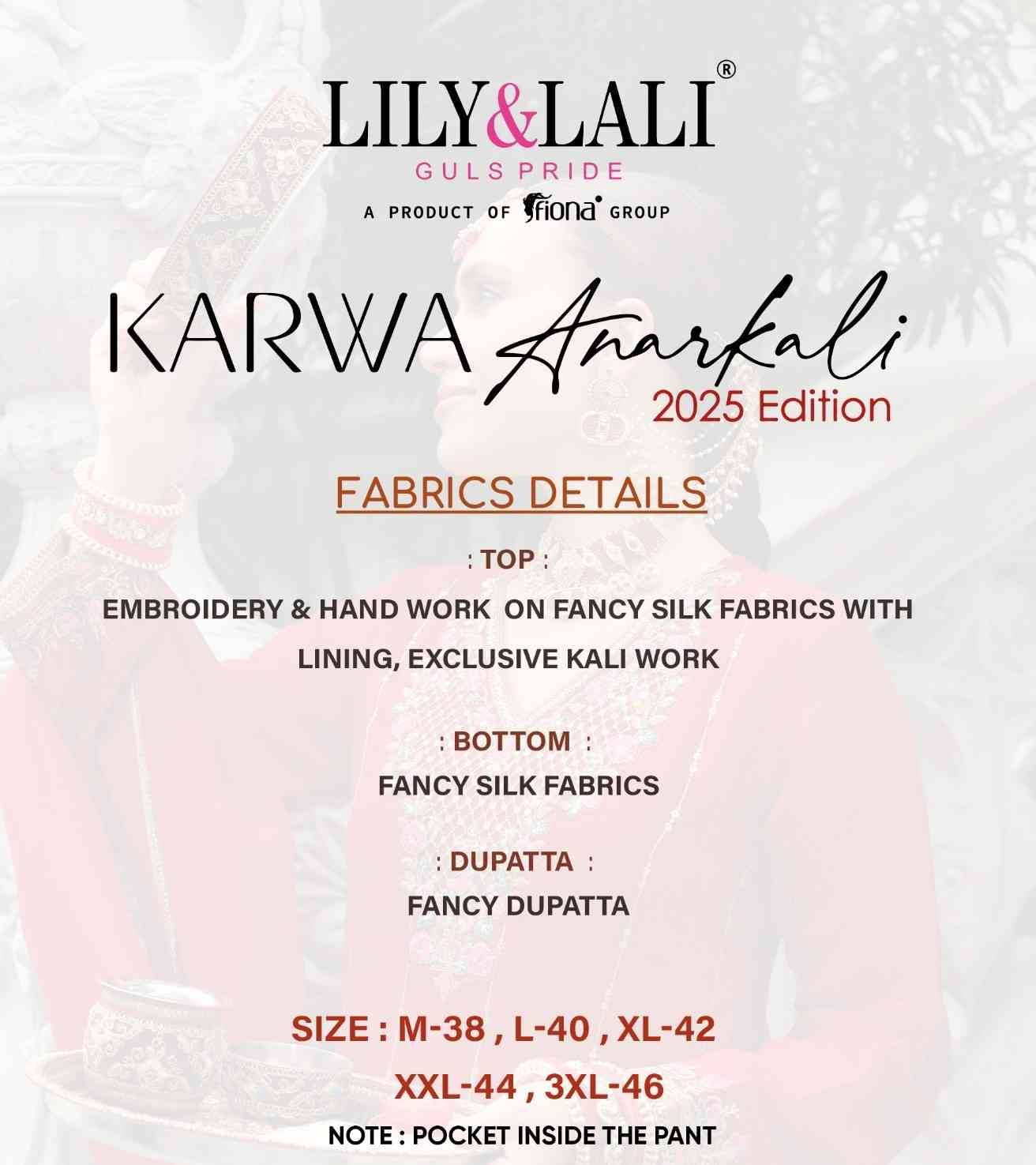 Karwa Anarkali 2025 By Lily And Lali 28101 To 28104 Series Beautiful Festive Suits Colorful Stylish Fancy Casual Wear & Ethnic Wear Silk Embroidered Dresses At Wholesale Price