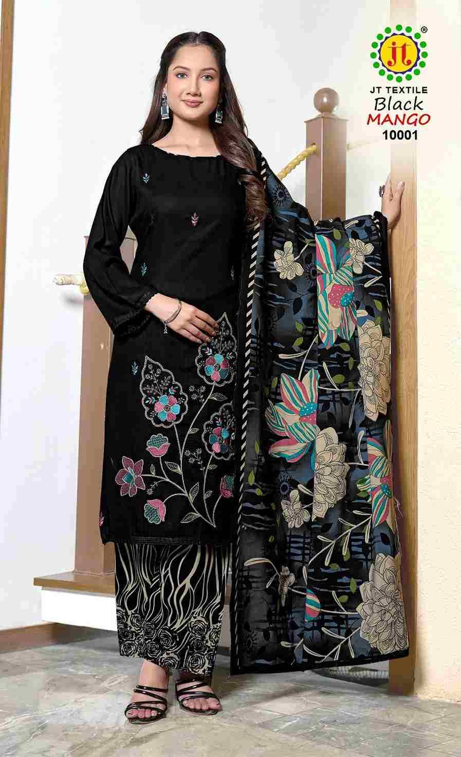 Black Mango Vol-10 By JT 10001 To 10005 Series Beautiful Festive Suits Colorful Stylish Fancy Casual Wear & Ethnic Wear Rayon Dresses At Wholesale Price