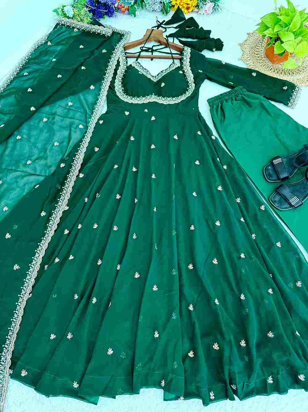 Mb-525 By Fashid Wholesale Beautiful Fancy Colorful Stylish Party Wear & Occasional Wear Faux Georgette Dresses At Wholesale Price
