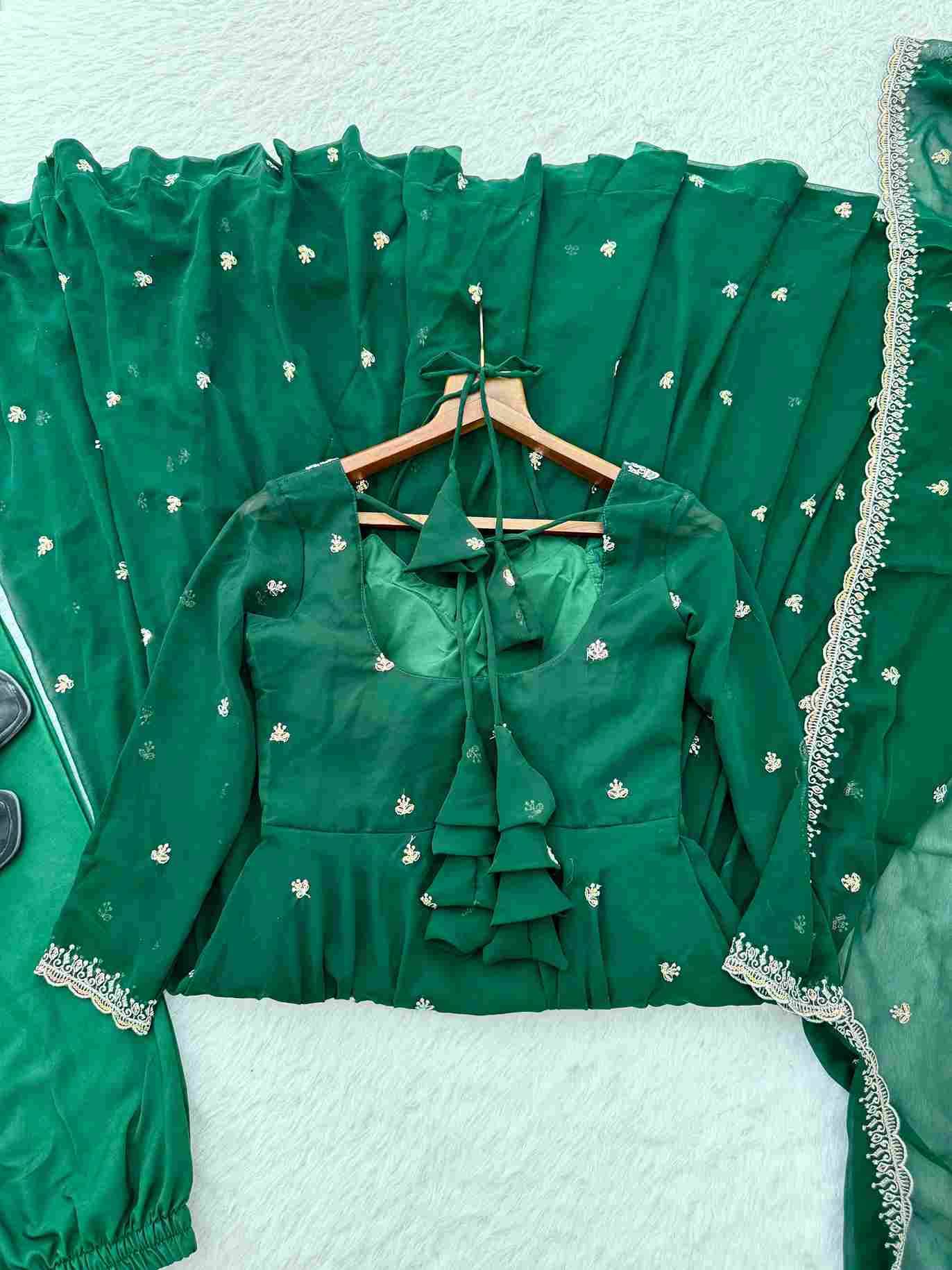 Mb-525 By Fashid Wholesale Beautiful Fancy Colorful Stylish Party Wear & Occasional Wear Faux Georgette Dresses At Wholesale Price