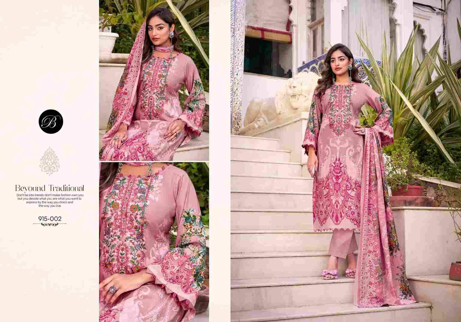 Naira Vol-122 By Belliza 915-001 To 915-008 Series Beautiful Festive Suits Stylish Fancy Colorful Casual Wear & Ethnic Wear Pure Cotton Print Dresses At Wholesale Price