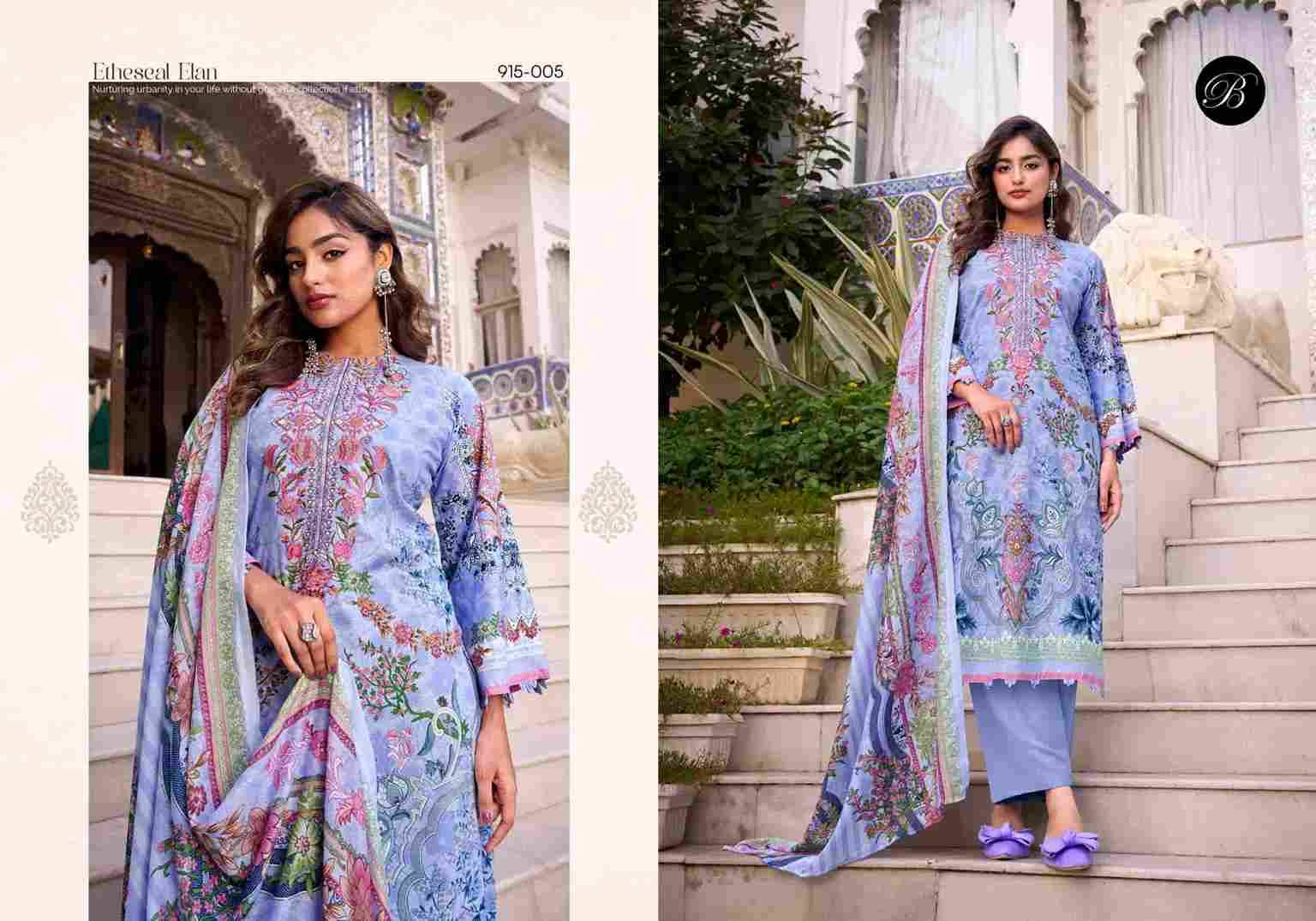 Naira Vol-122 By Belliza 915-001 To 915-008 Series Beautiful Festive Suits Stylish Fancy Colorful Casual Wear & Ethnic Wear Pure Cotton Print Dresses At Wholesale Price