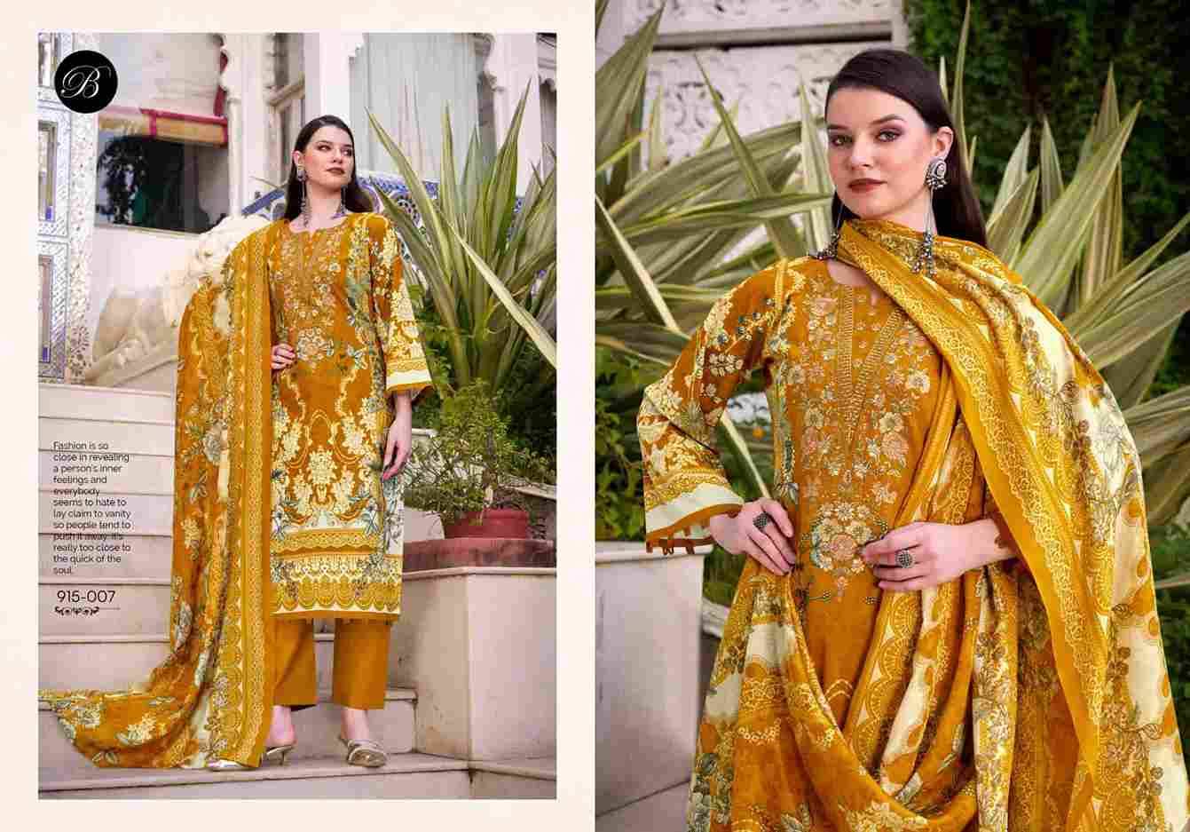 Naira Vol-122 By Belliza 915-001 To 915-008 Series Beautiful Festive Suits Stylish Fancy Colorful Casual Wear & Ethnic Wear Pure Cotton Print Dresses At Wholesale Price