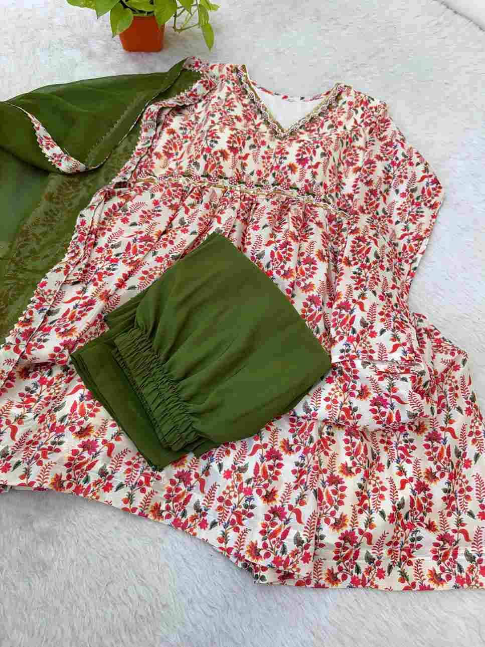 Mb-526 By Fashid Wholesale Beautiful Fancy Colorful Stylish Party Wear & Occasional Wear Chinnon Soft Dresses At Wholesale Price