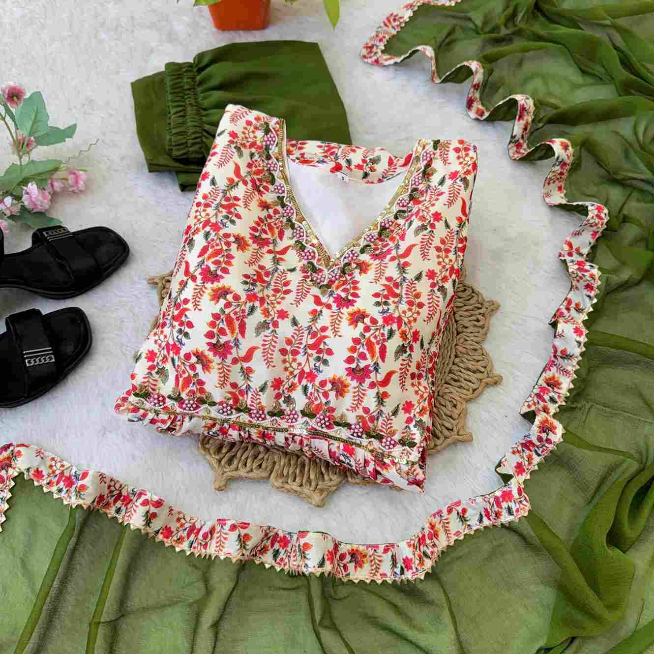 Mb-526 By Fashid Wholesale Beautiful Fancy Colorful Stylish Party Wear & Occasional Wear Chinnon Soft Dresses At Wholesale Price