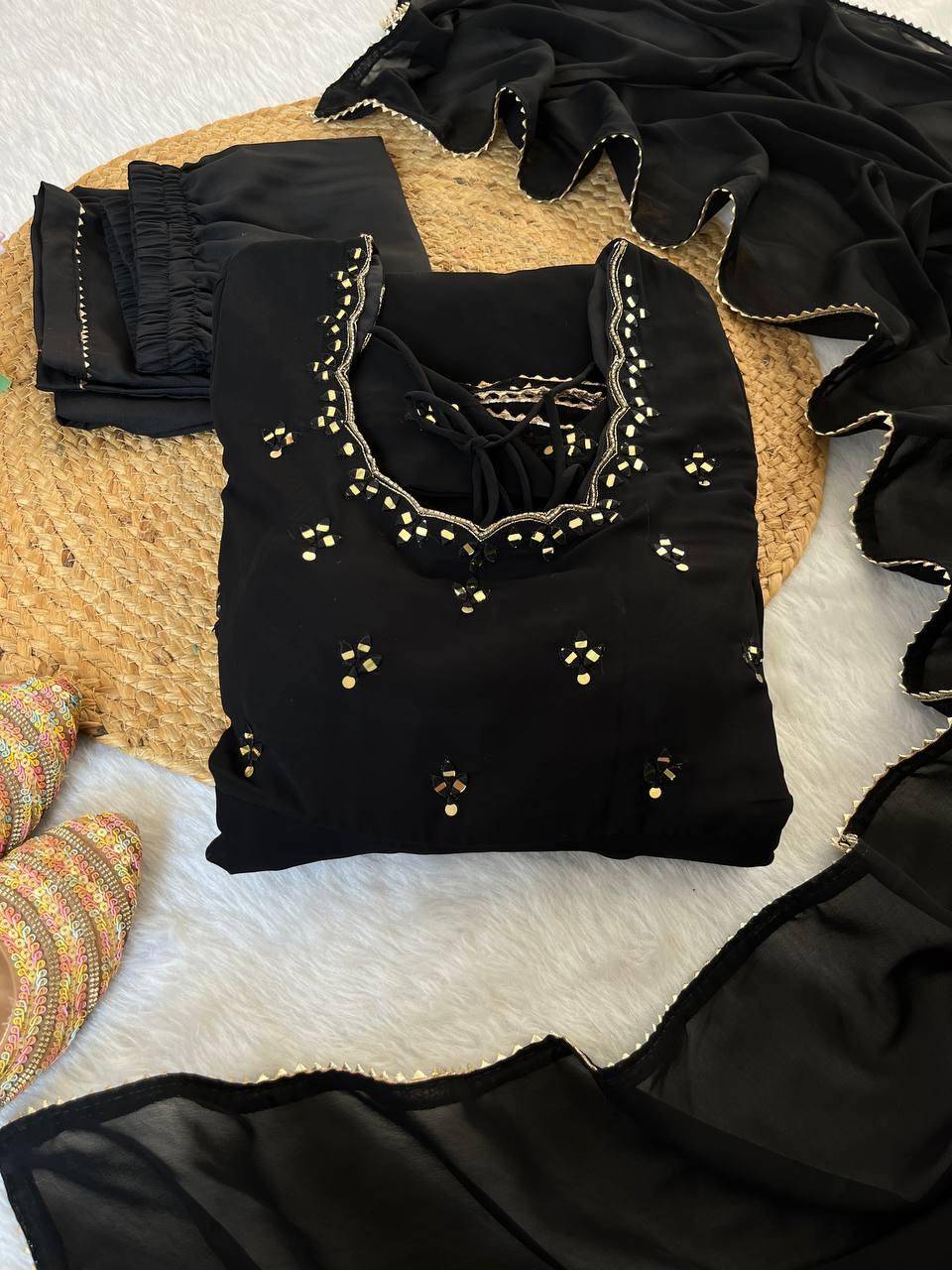 Mb-461 By Fashid Wholesale Beautiful Fancy Colorful Stylish Party Wear & Occasional Wear Georgette Dresses At Wholesale Price